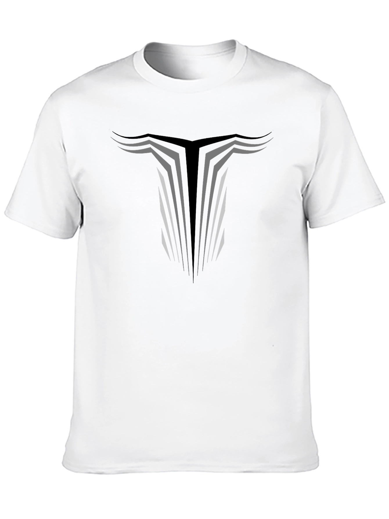 Bull Horns Graphic T-Shirt - Black Cotton Tee