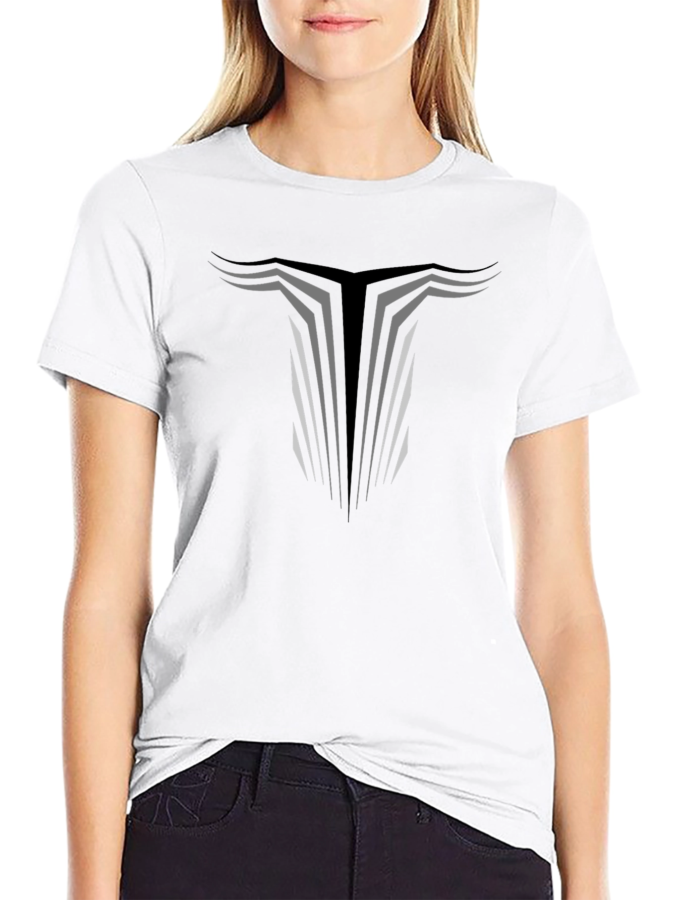 Bull Horns Graphic T-Shirt - Black Cotton Tee