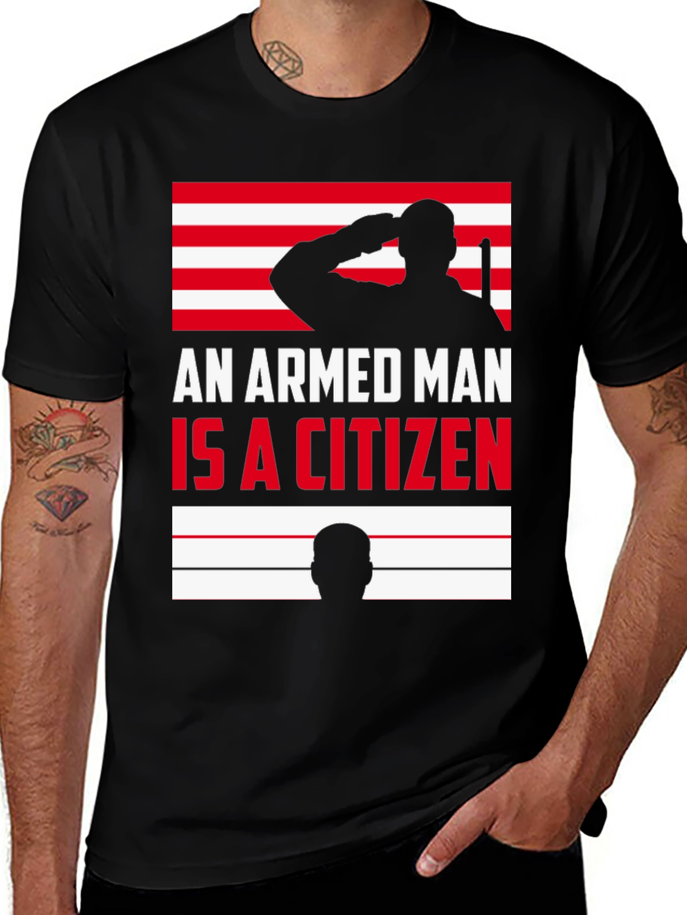 Armed Citizen T-Shirt: Patriotic Graphic Tee