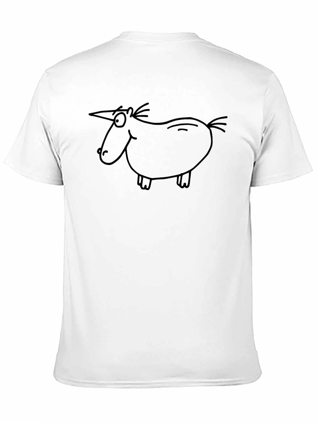 Unicorn Doodle Black T-Shirt