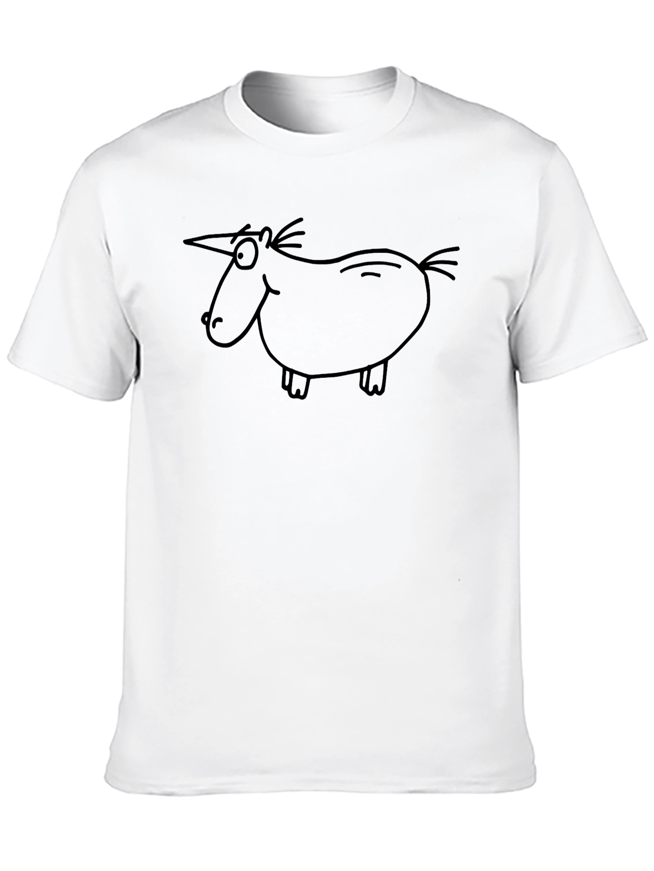 Unicorn Doodle Black T-Shirt