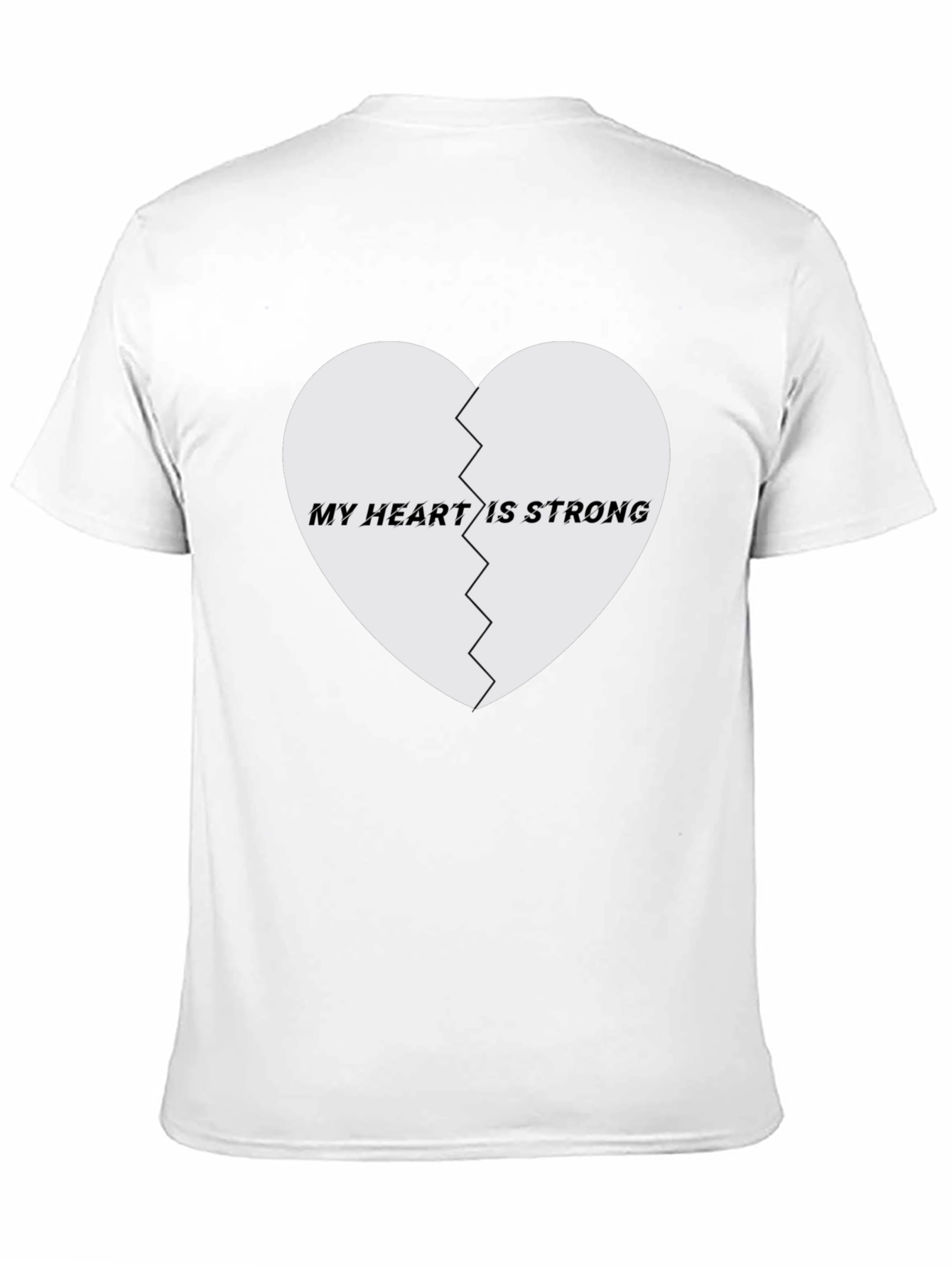 My Heart Is Strong Graphic Tee - Black