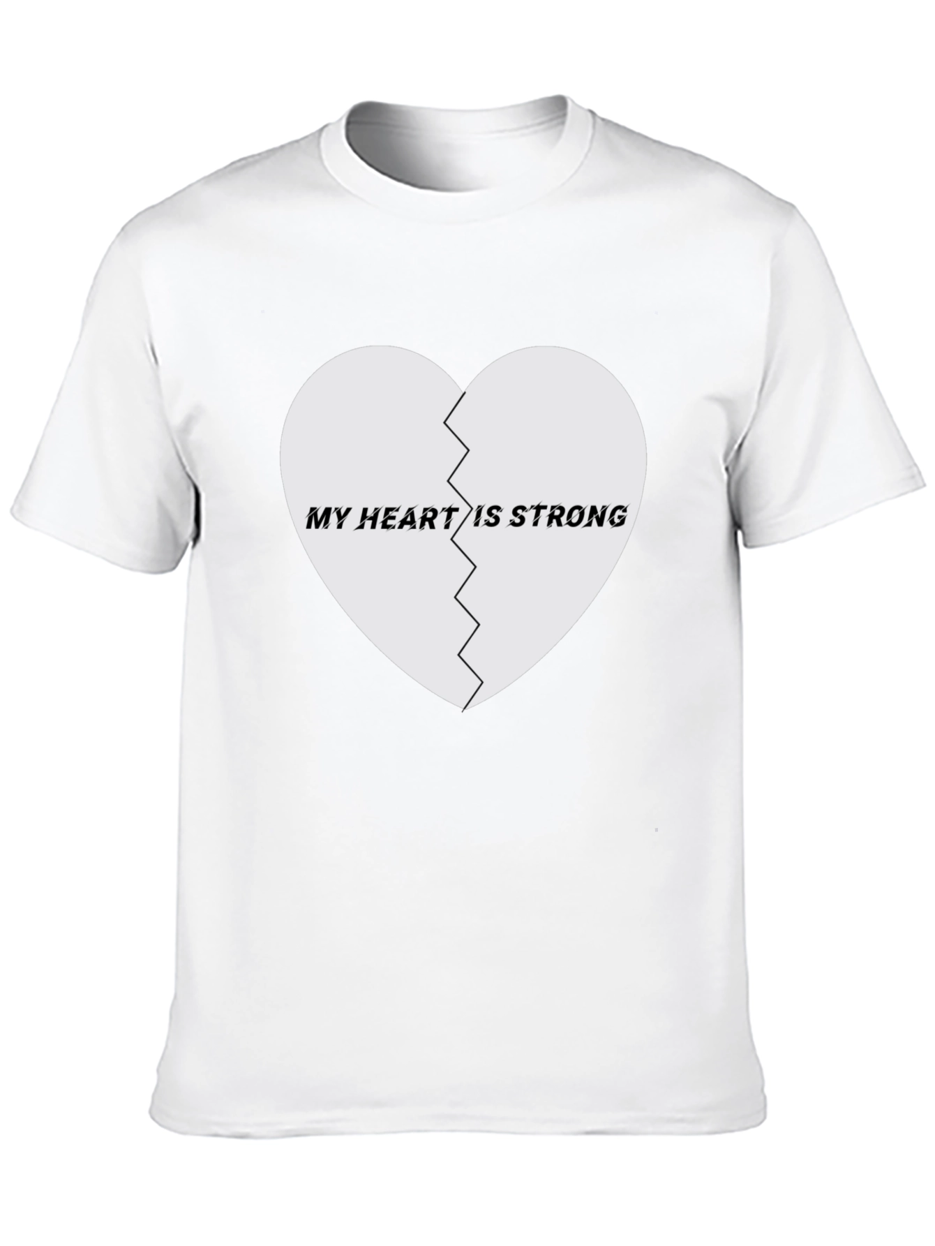 My Heart Is Strong Graphic Tee - Black
