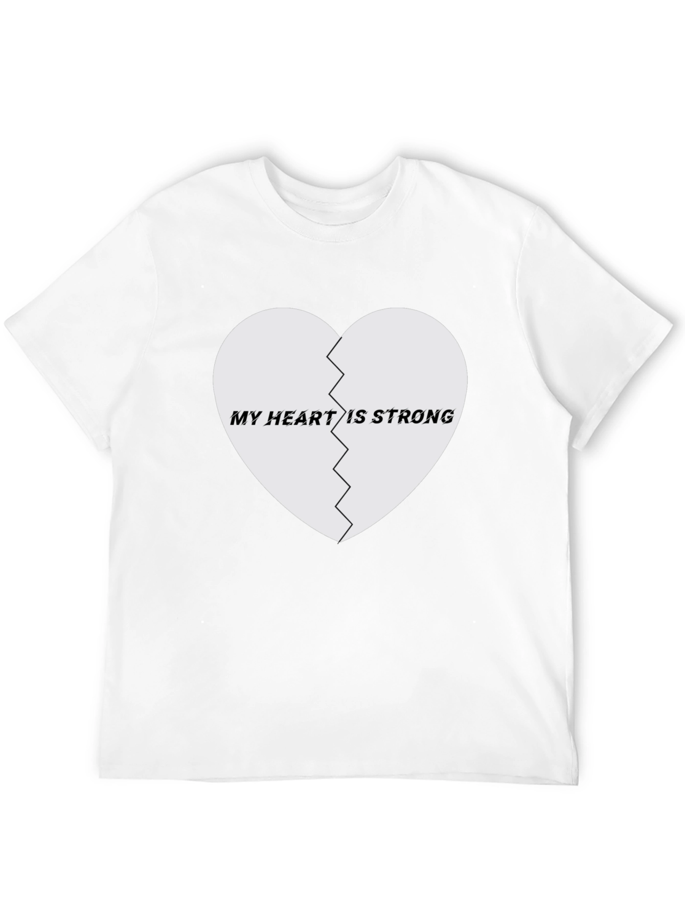 My Heart Is Strong Graphic Tee - Black