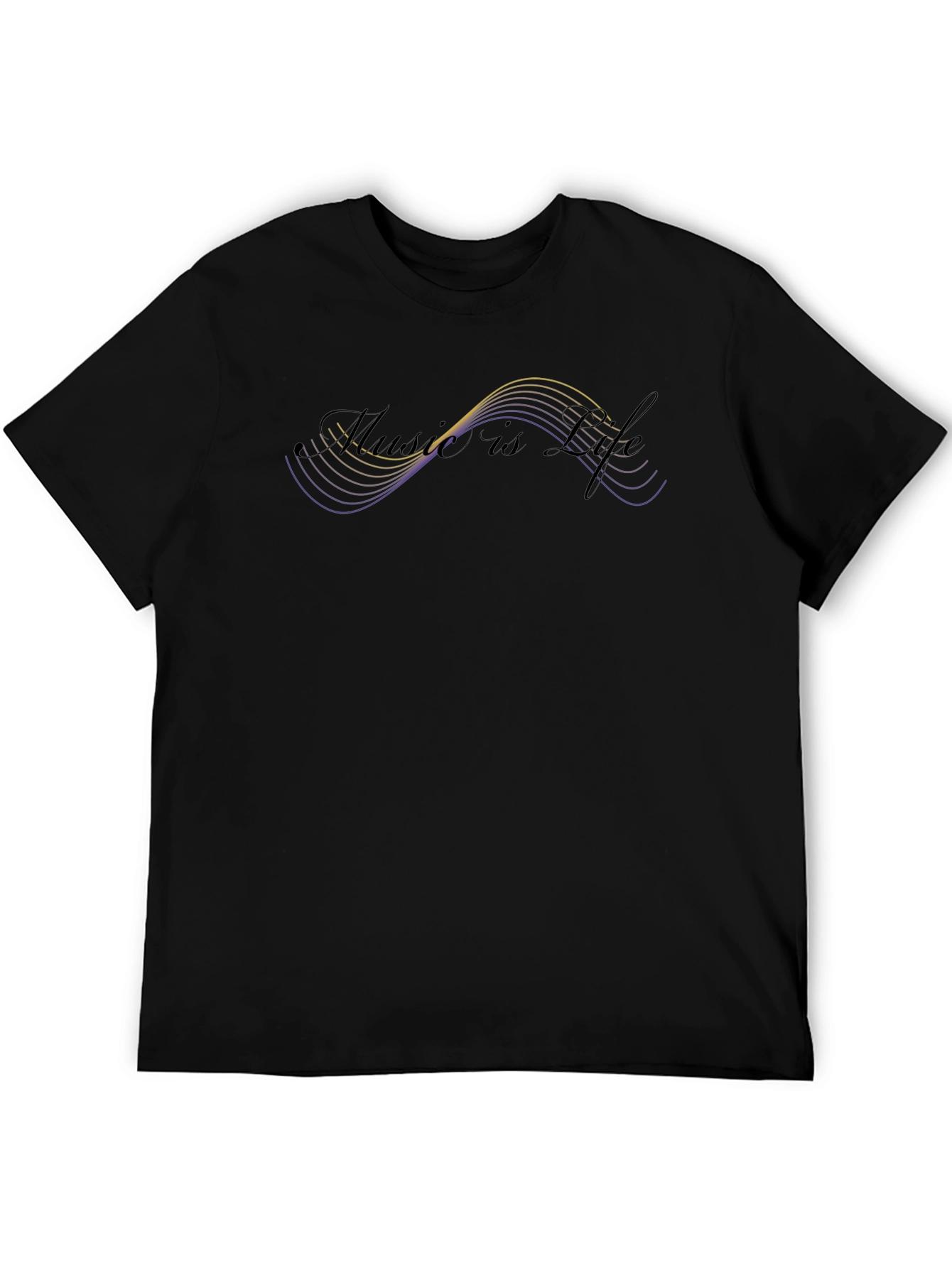 Music is Life Graphic Tee - Stylish Casual Wear