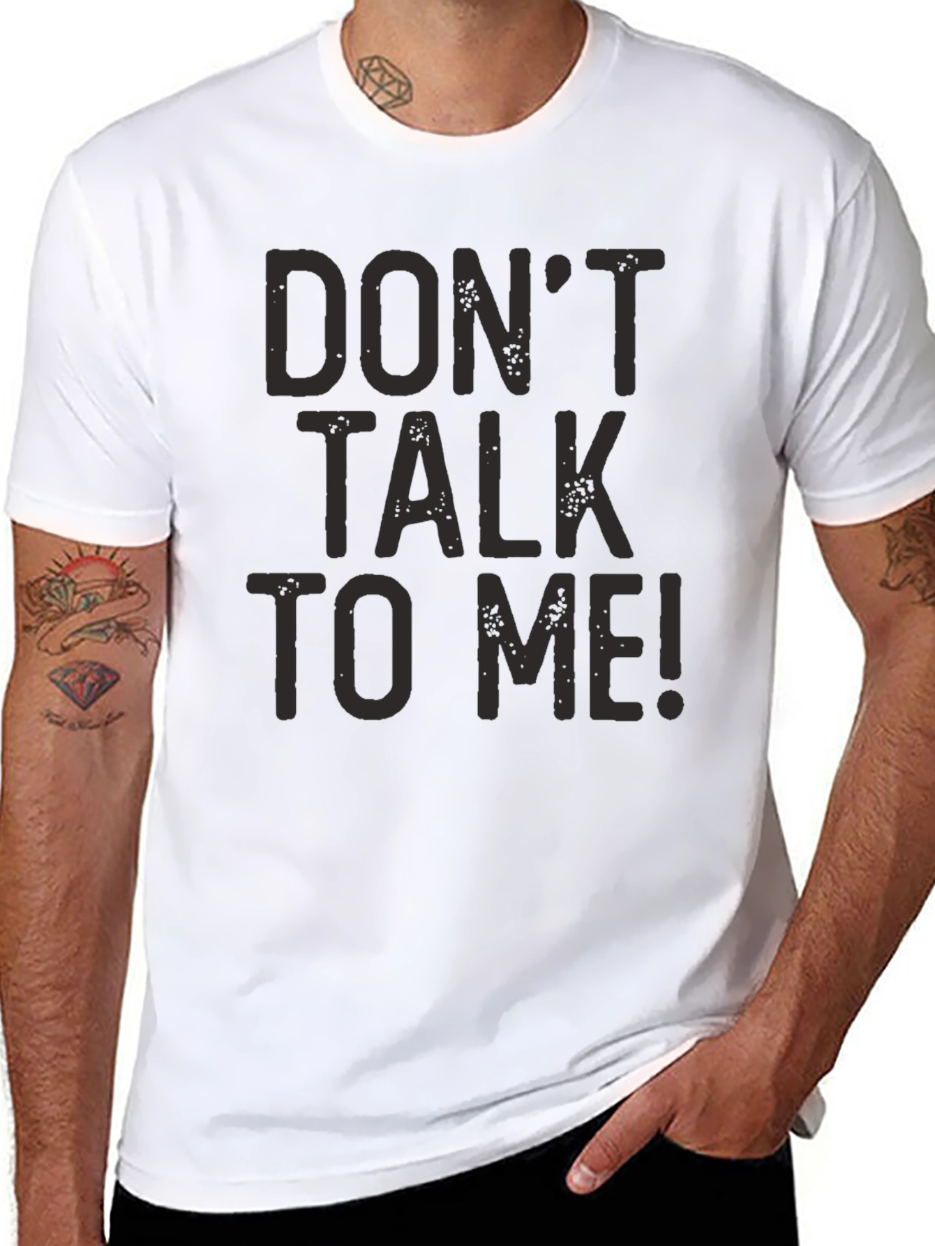 Dont Talk To Me! Graphic Print Tee