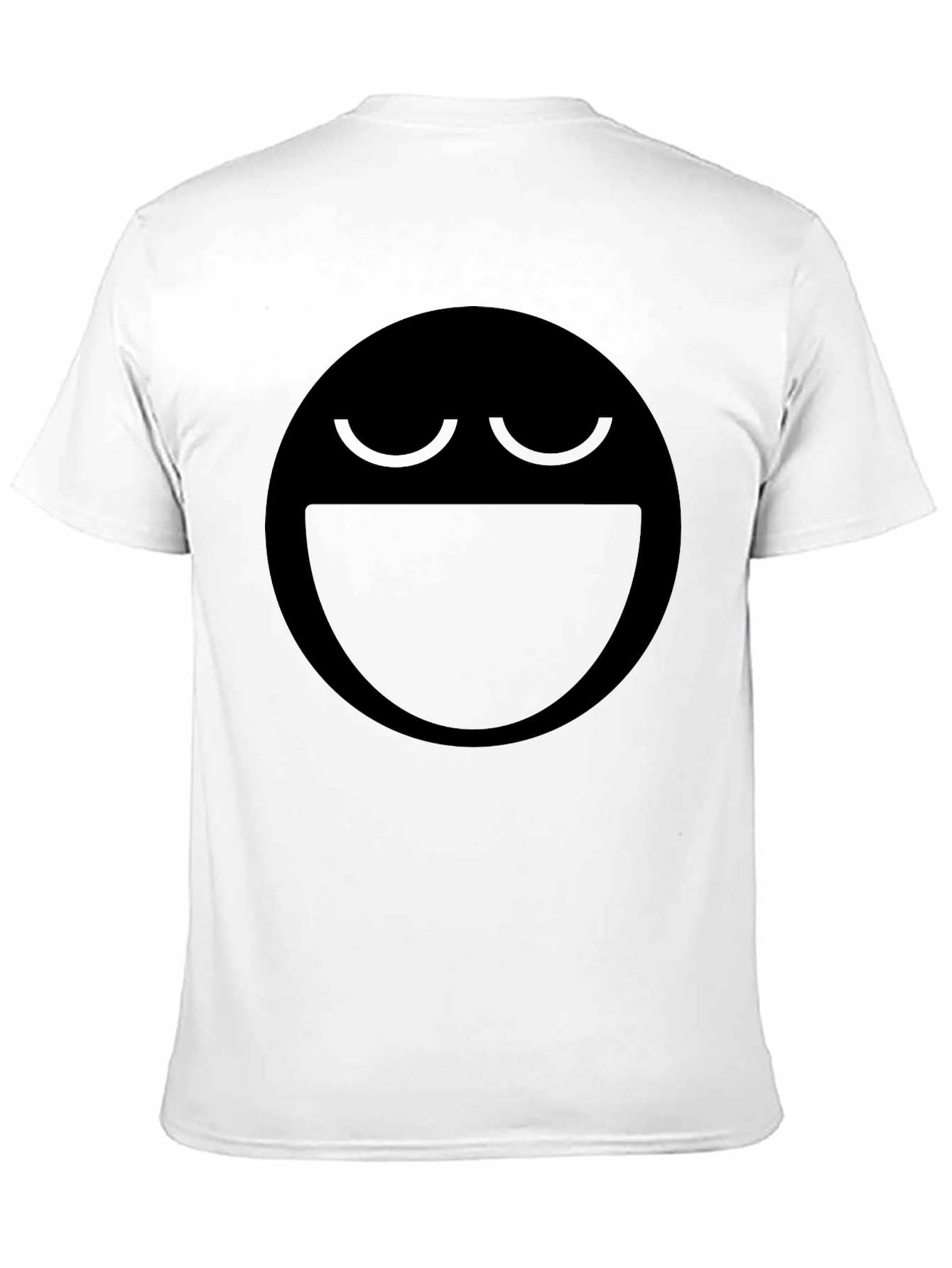 Laughing Face Graphic Tee - Black