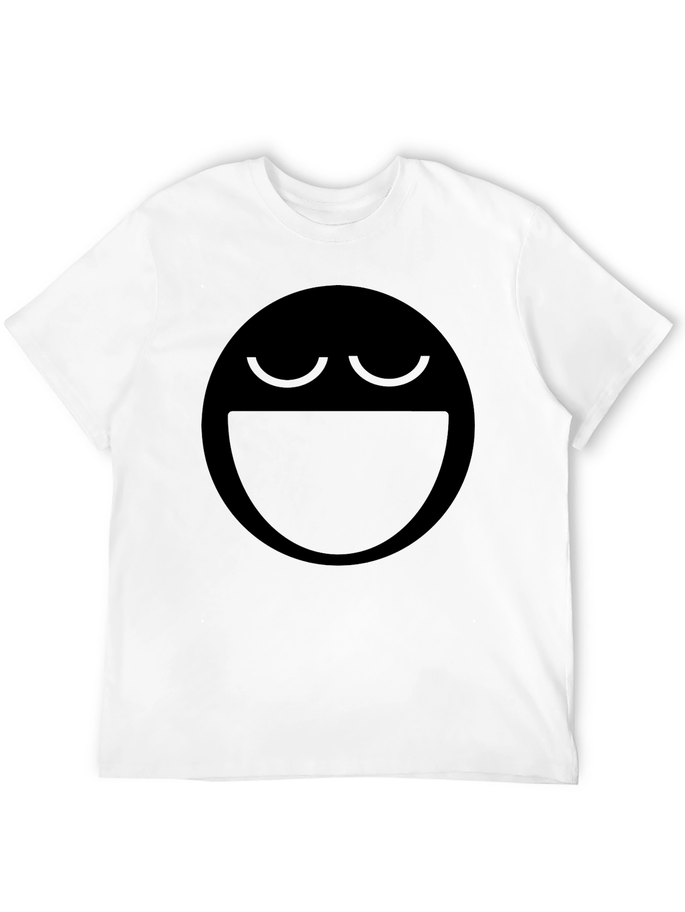 Laughing Face Graphic Tee - Black