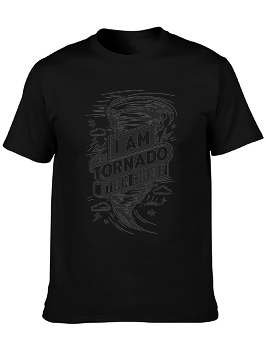 Storm Chaser Tornado Graphic Tee - Black
