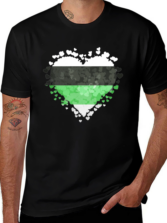 Aromantic Pride Heart T-Shirt