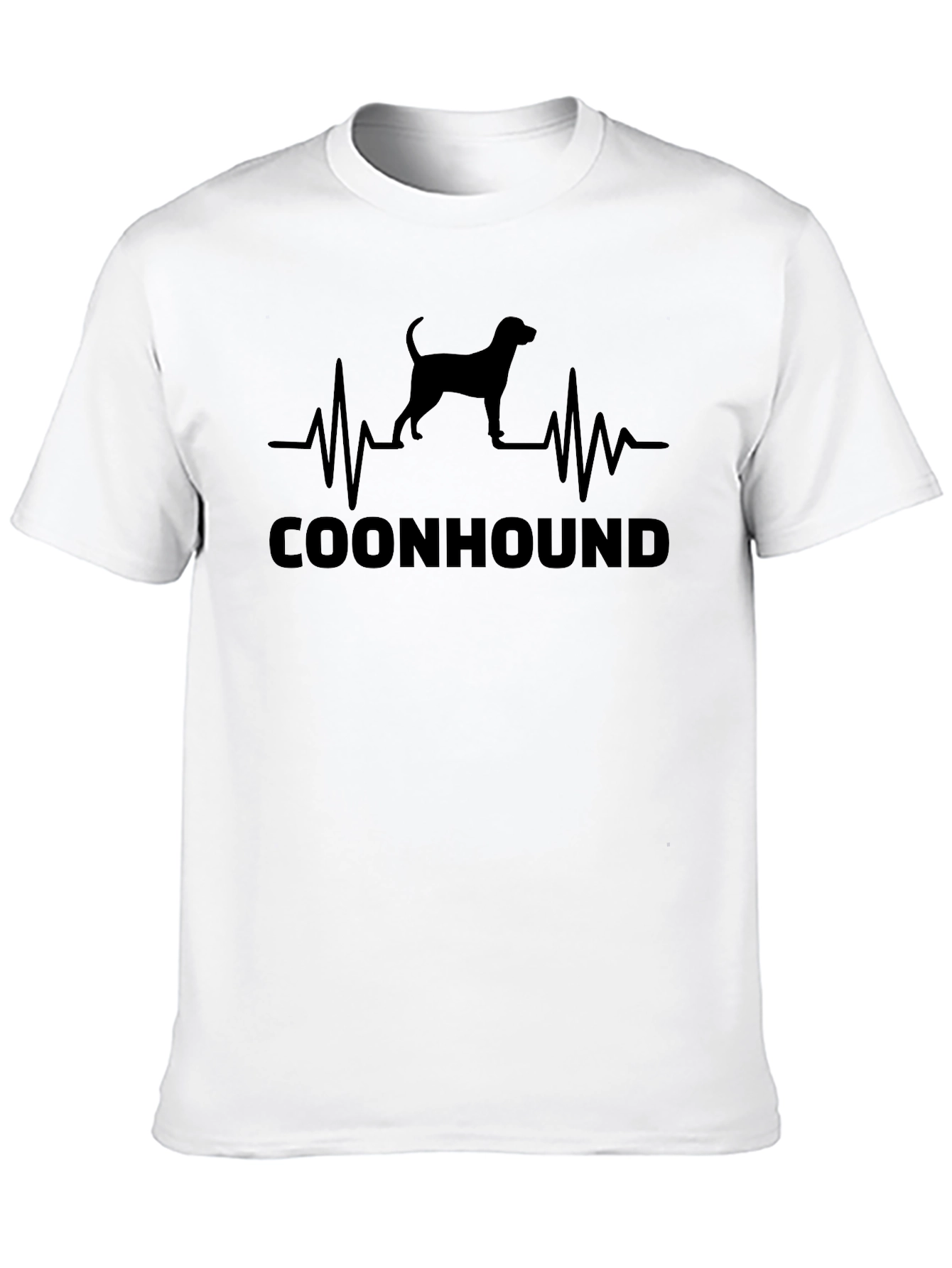 Coonhound Heartbeat T-Shirt - Dog Lover Tee