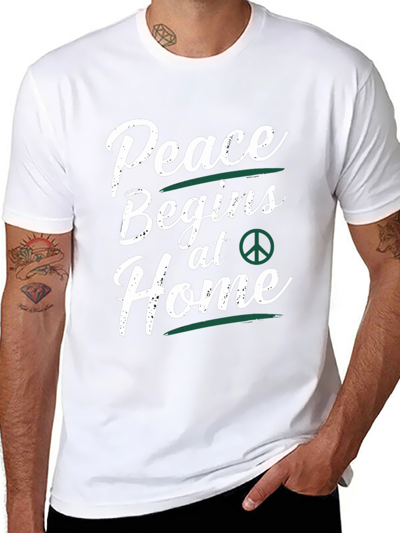 Peace Begins at Home Graphic Tee