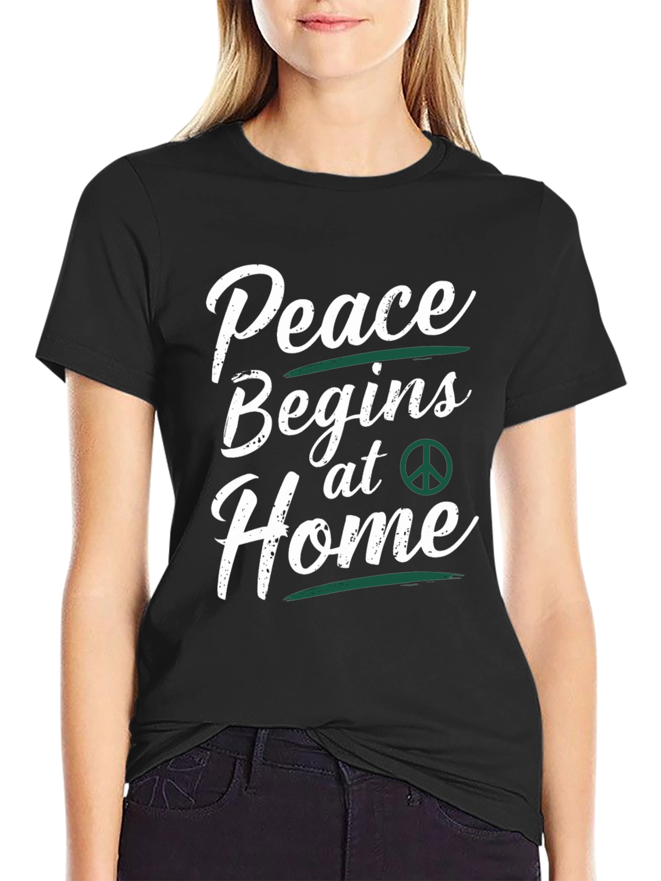 Peace Begins at Home Graphic Tee