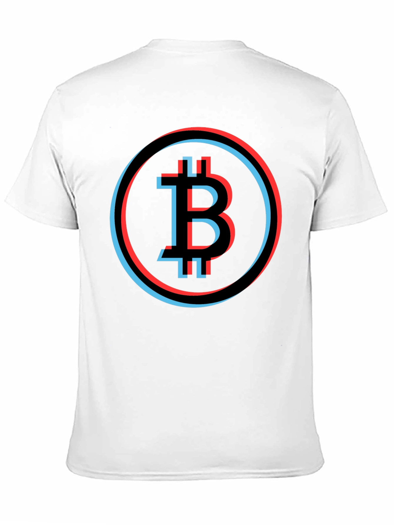 Bitcoin Glitch Graphic Tee - Crypto Currency Fashion