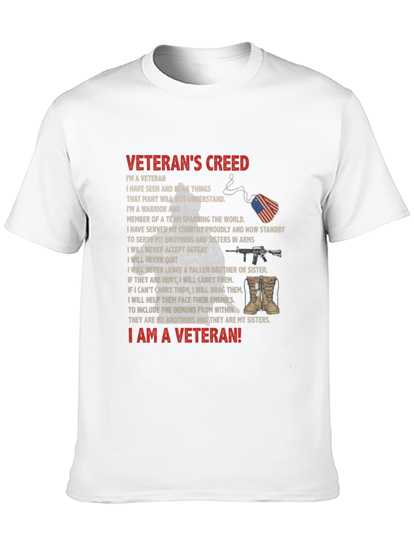 Veterans Creed Graphic T-Shirt