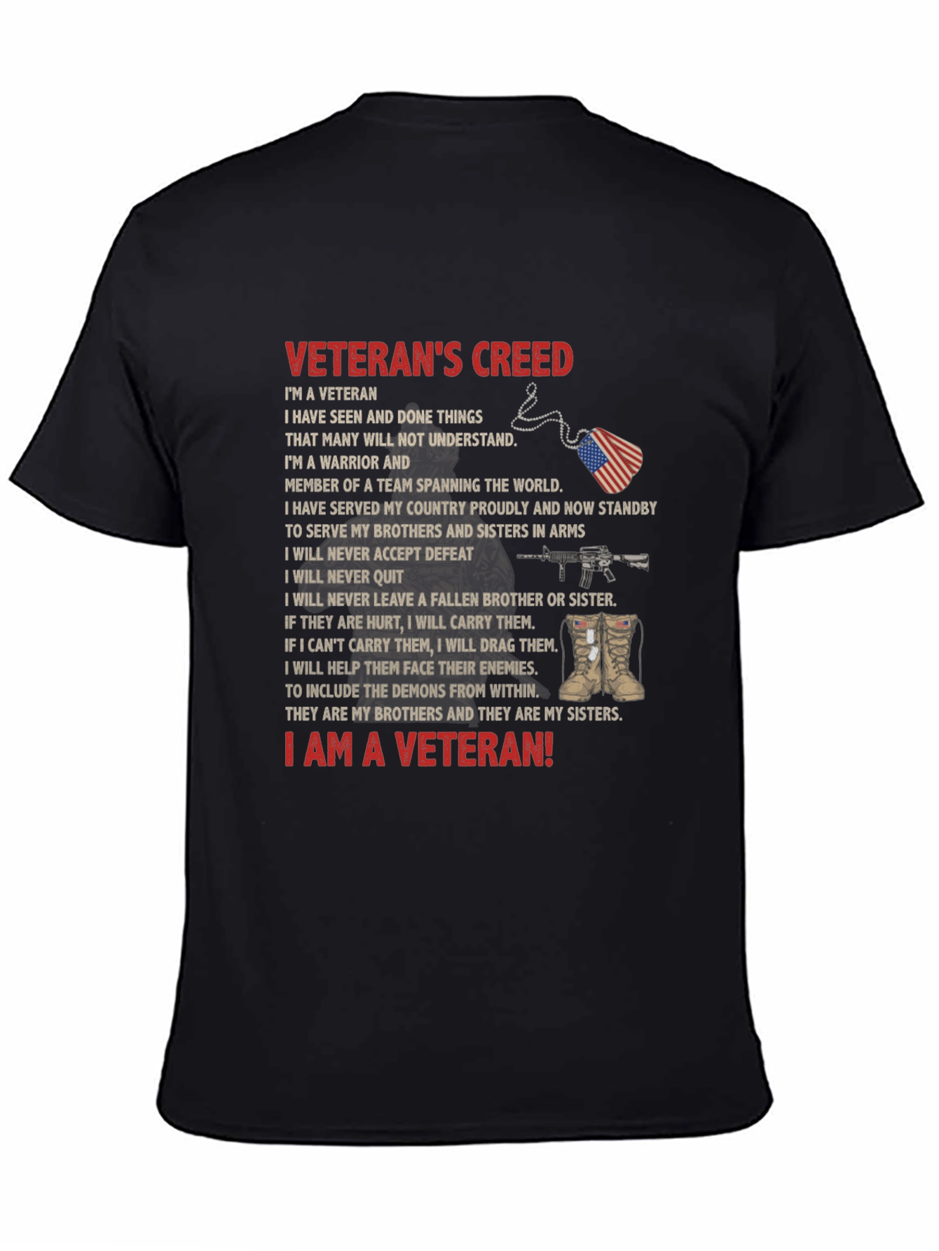 Veterans Creed Graphic T-Shirt