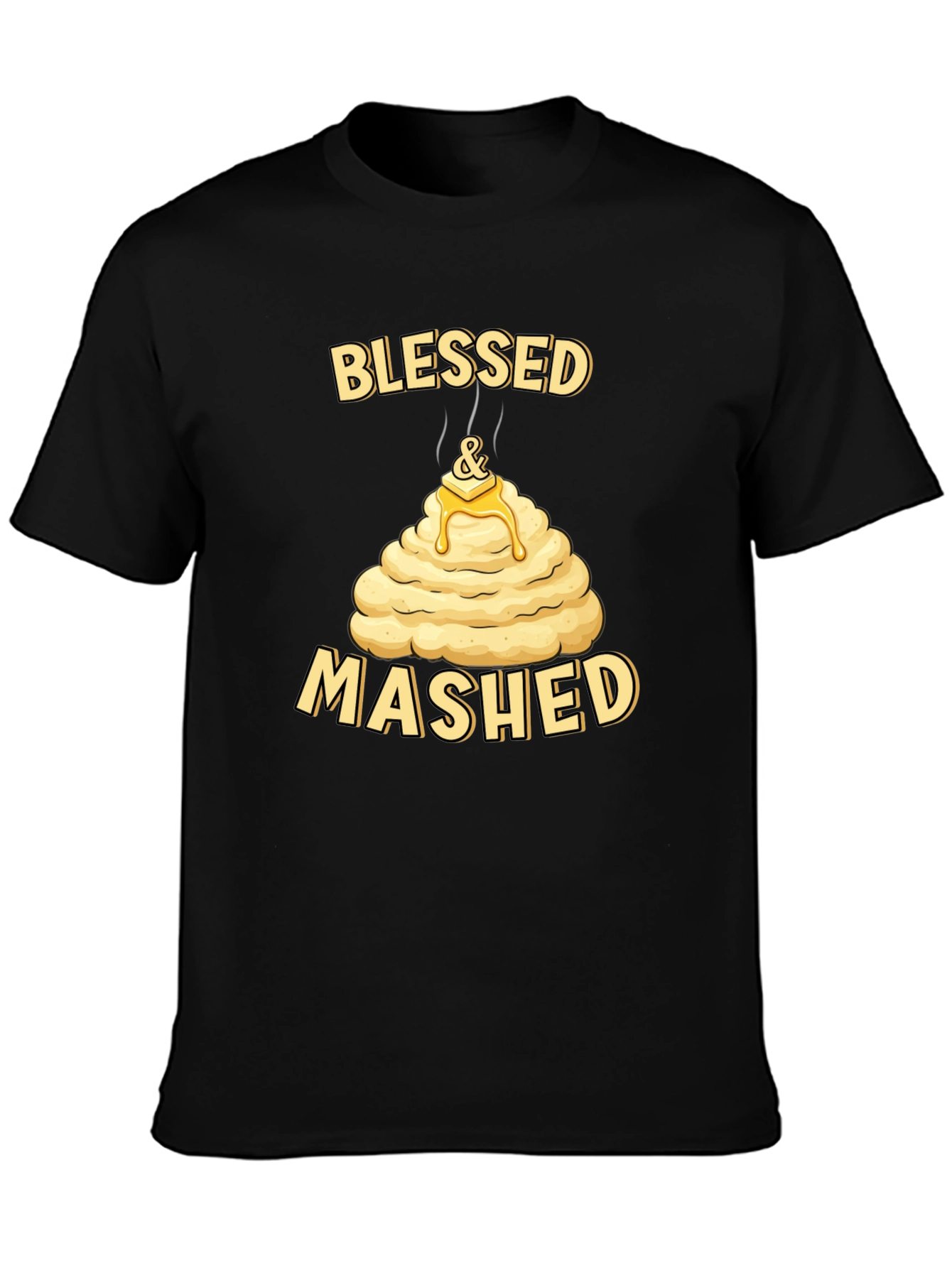 Blessed and Mashed T-Shirt Funny Thanksgiving Tee