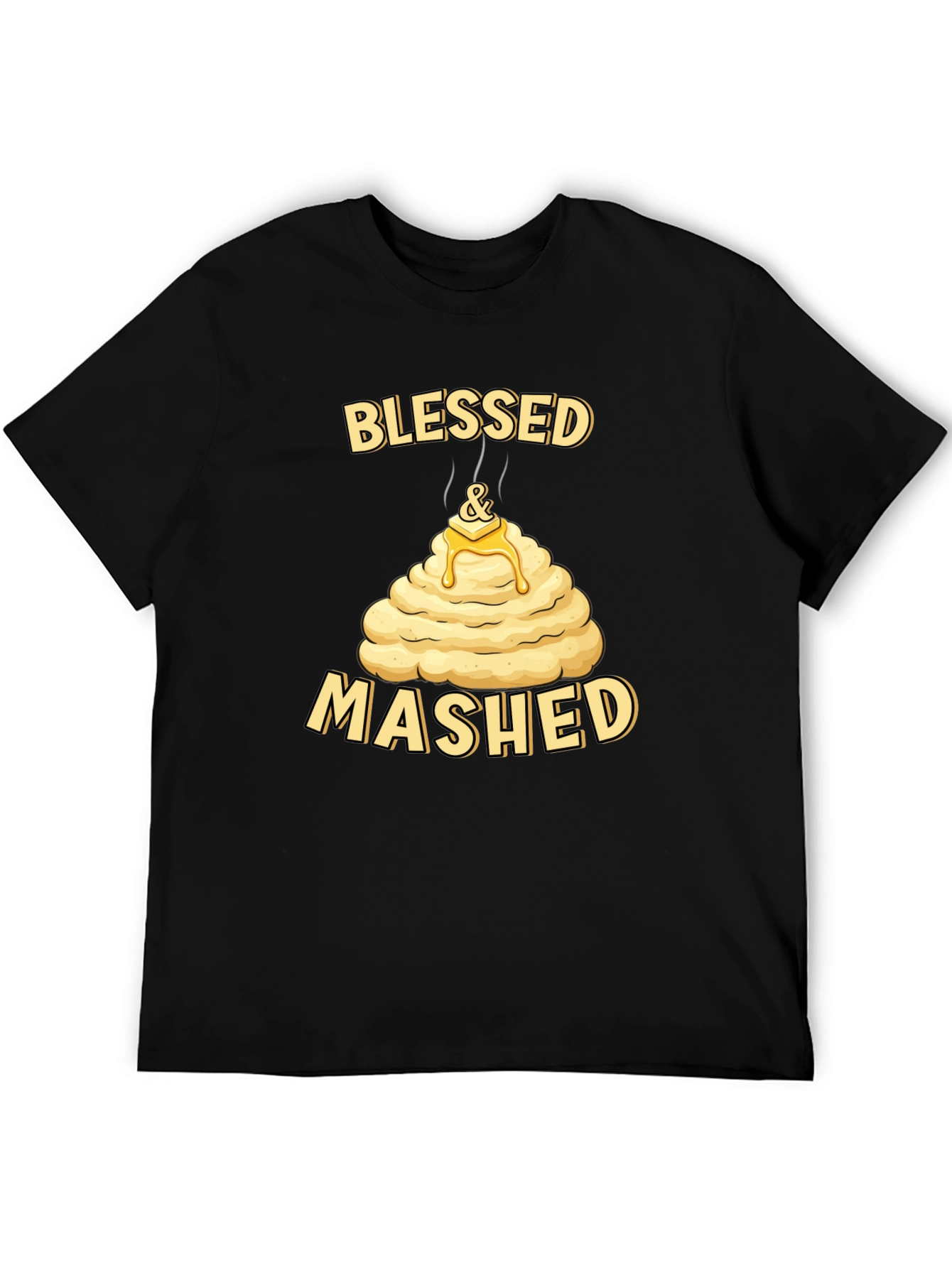 Blessed and Mashed T-Shirt Funny Thanksgiving Tee
