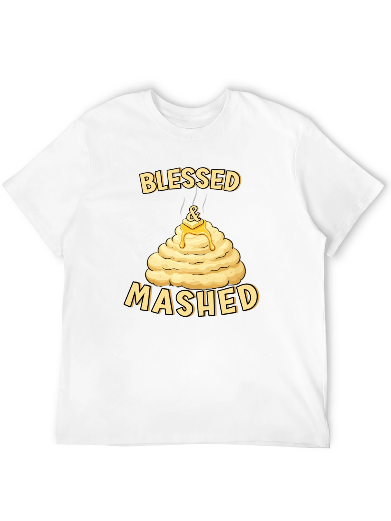 Blessed and Mashed T-Shirt Funny Thanksgiving Tee