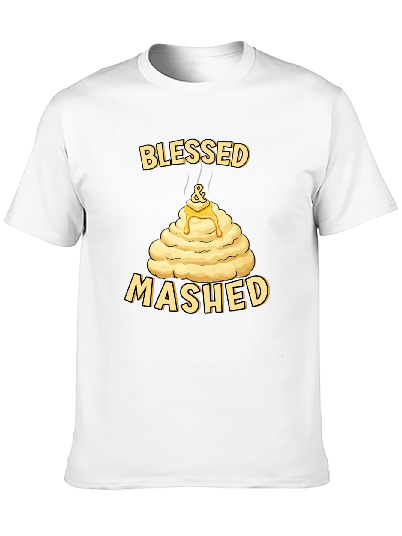 Blessed and Mashed T-Shirt Funny Thanksgiving Tee