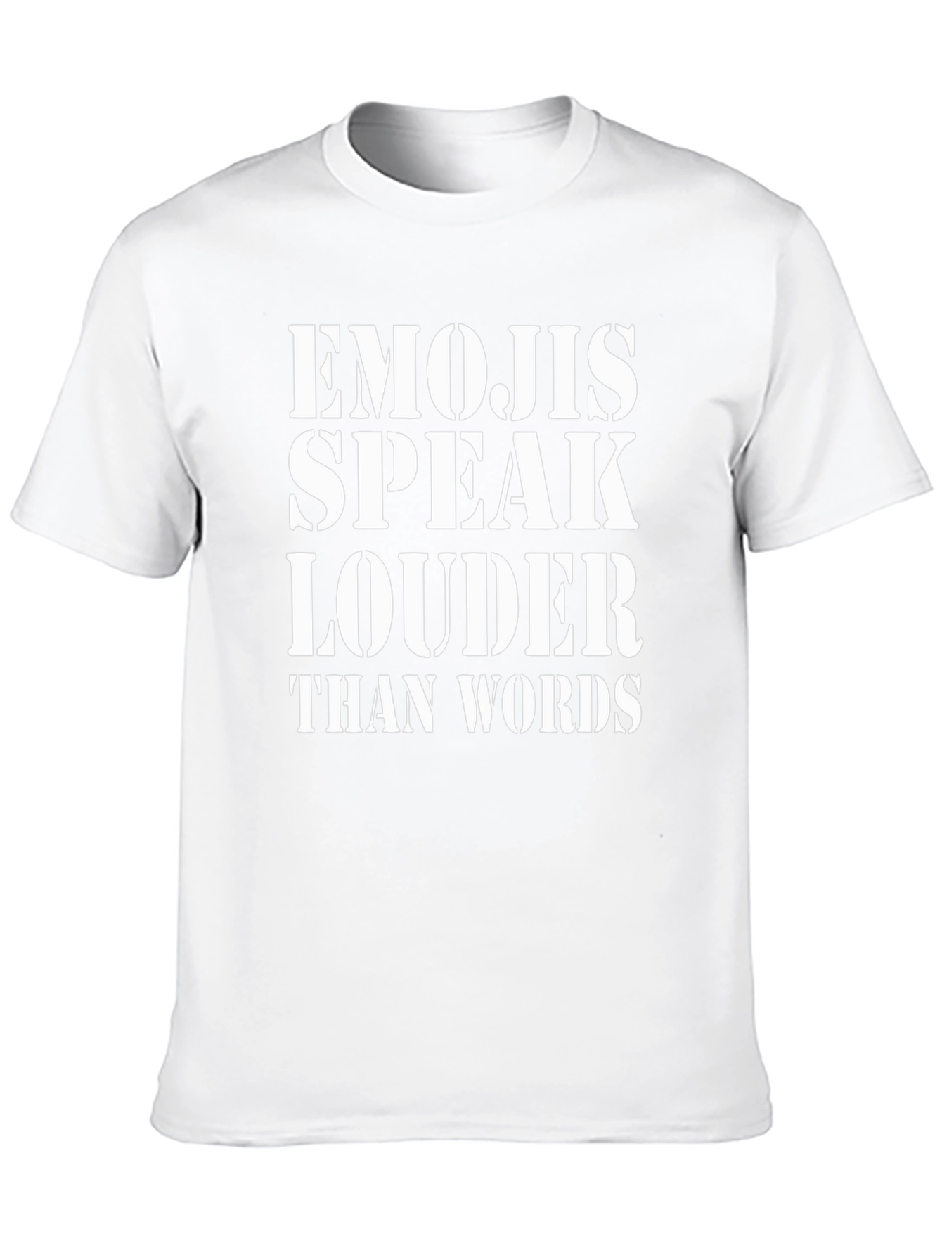Emojis Speak Louder Than Words Graphic Tee