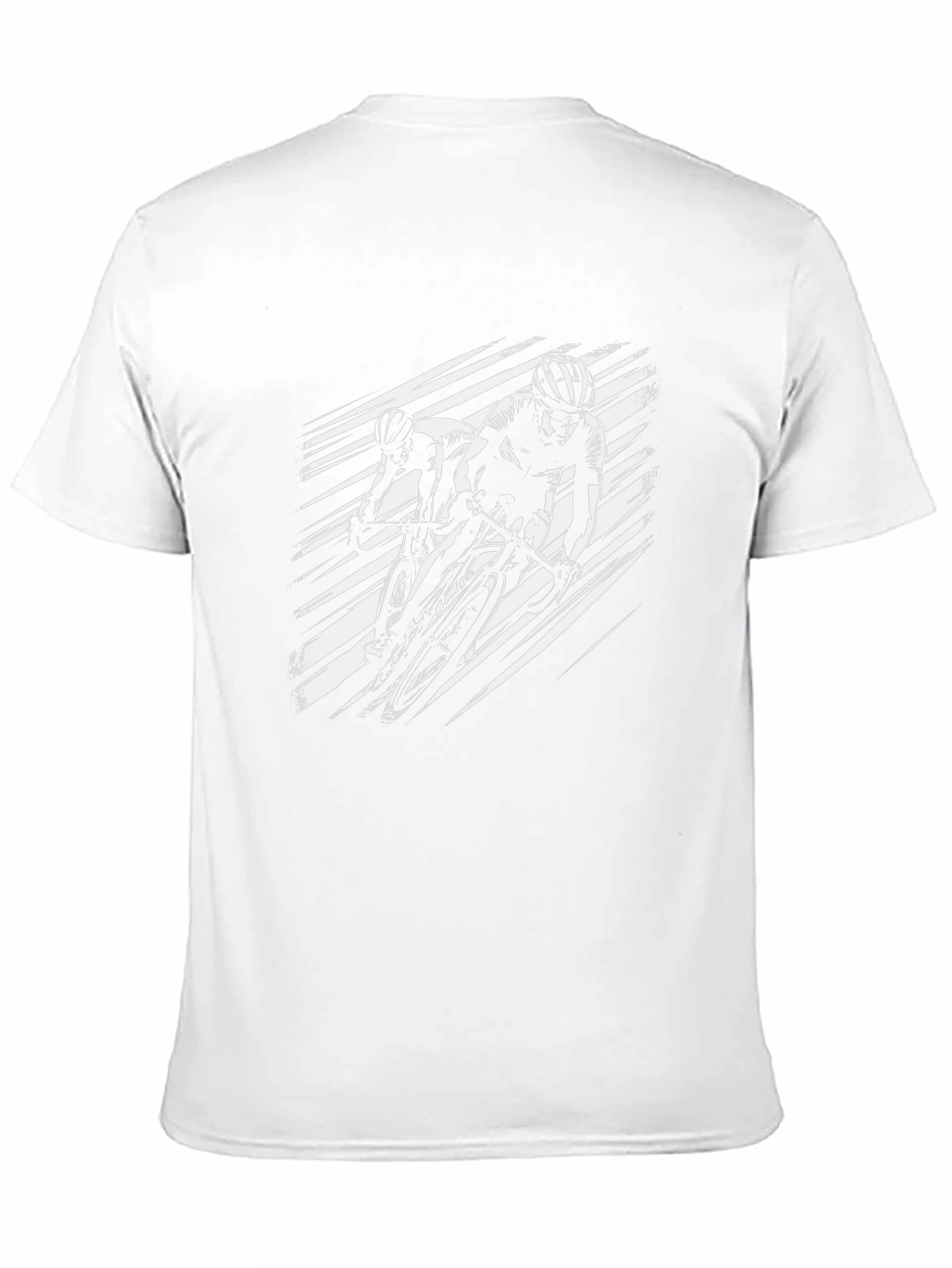 Cycling Race Graphic Tee - Black Cotton T-Shirt