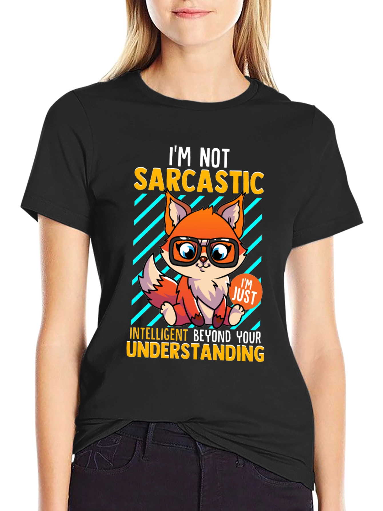 Sarcastic Fox Graphic Tee - Intelligent Humor
