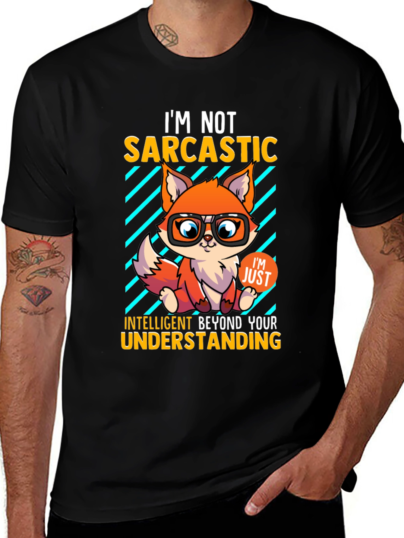 Sarcastic Fox Graphic Tee - Intelligent Humor