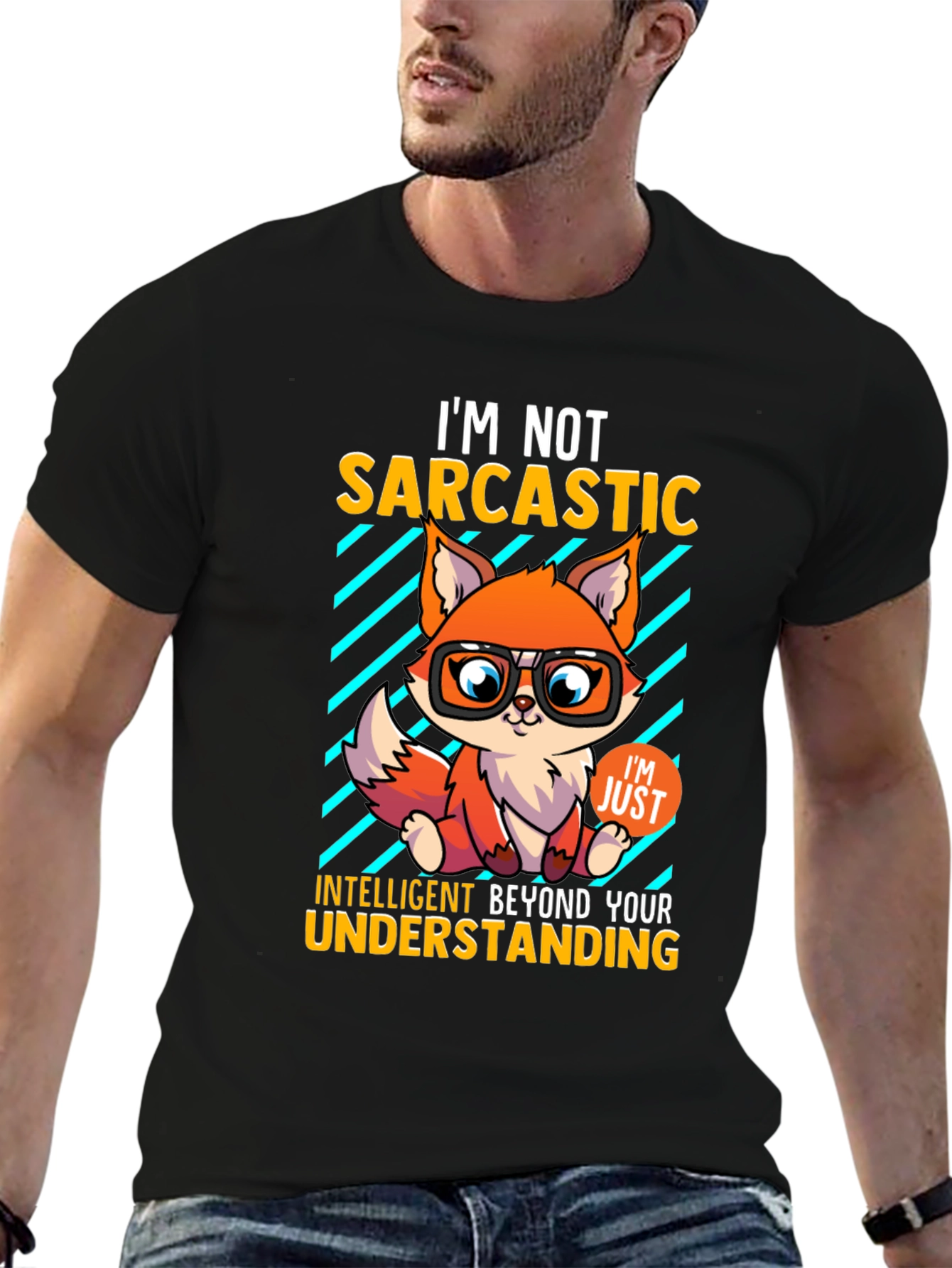 Sarcastic Fox Graphic Tee - Intelligent Humor