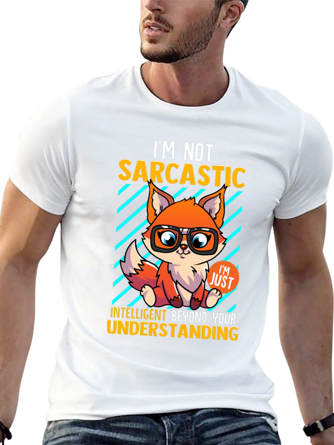 Sarcastic Fox Graphic Tee - Intelligent Humor