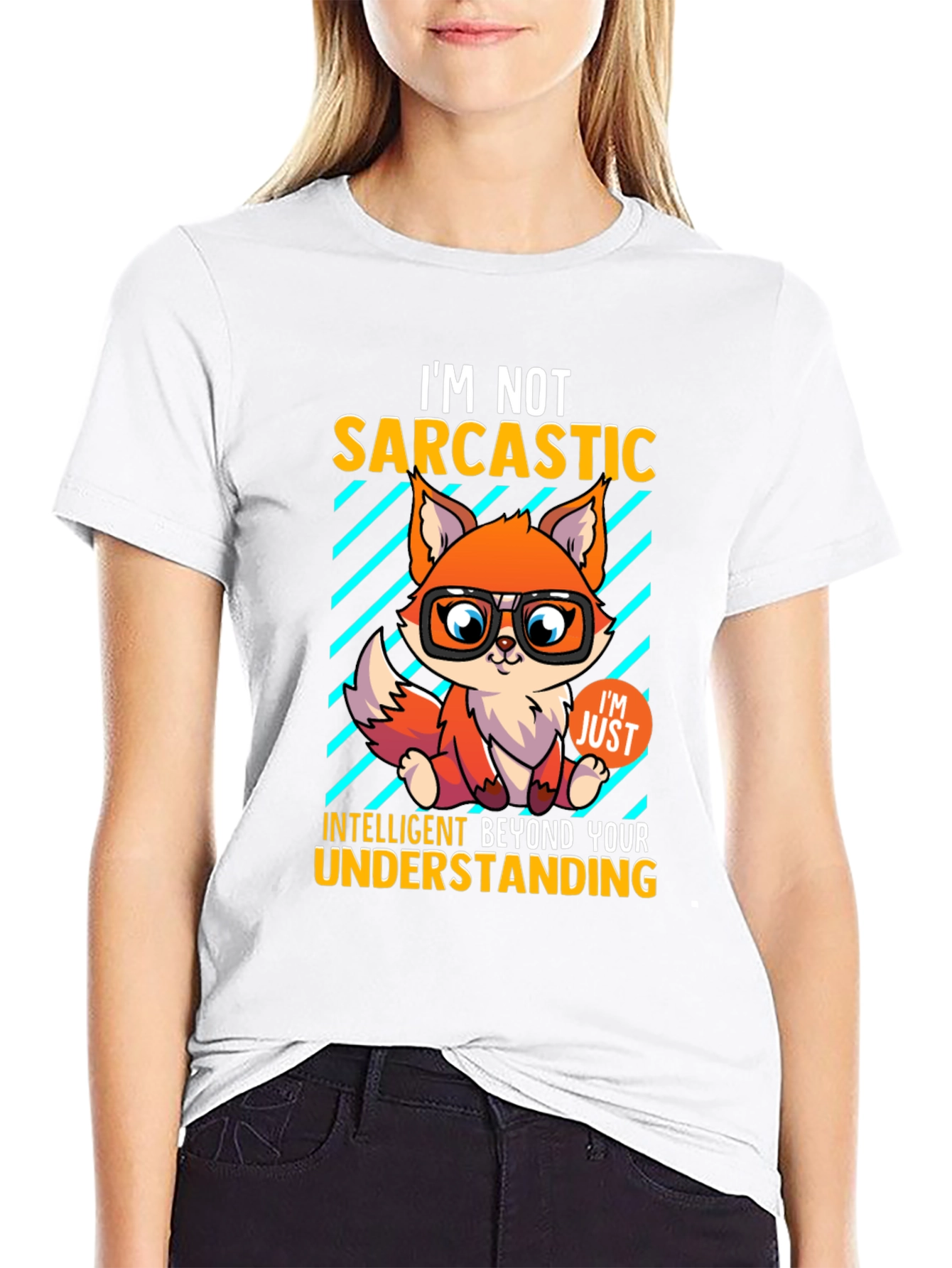 Sarcastic Fox Graphic Tee - Intelligent Humor