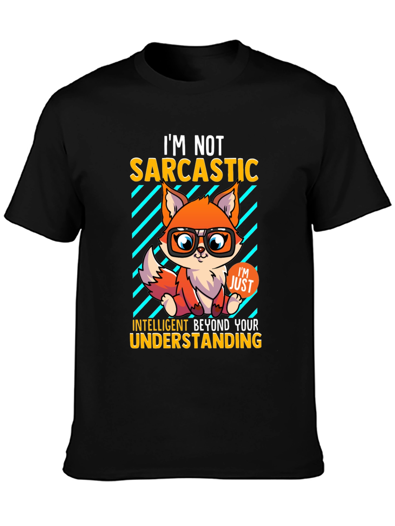 Sarcastic Fox Graphic Tee - Intelligent Humor