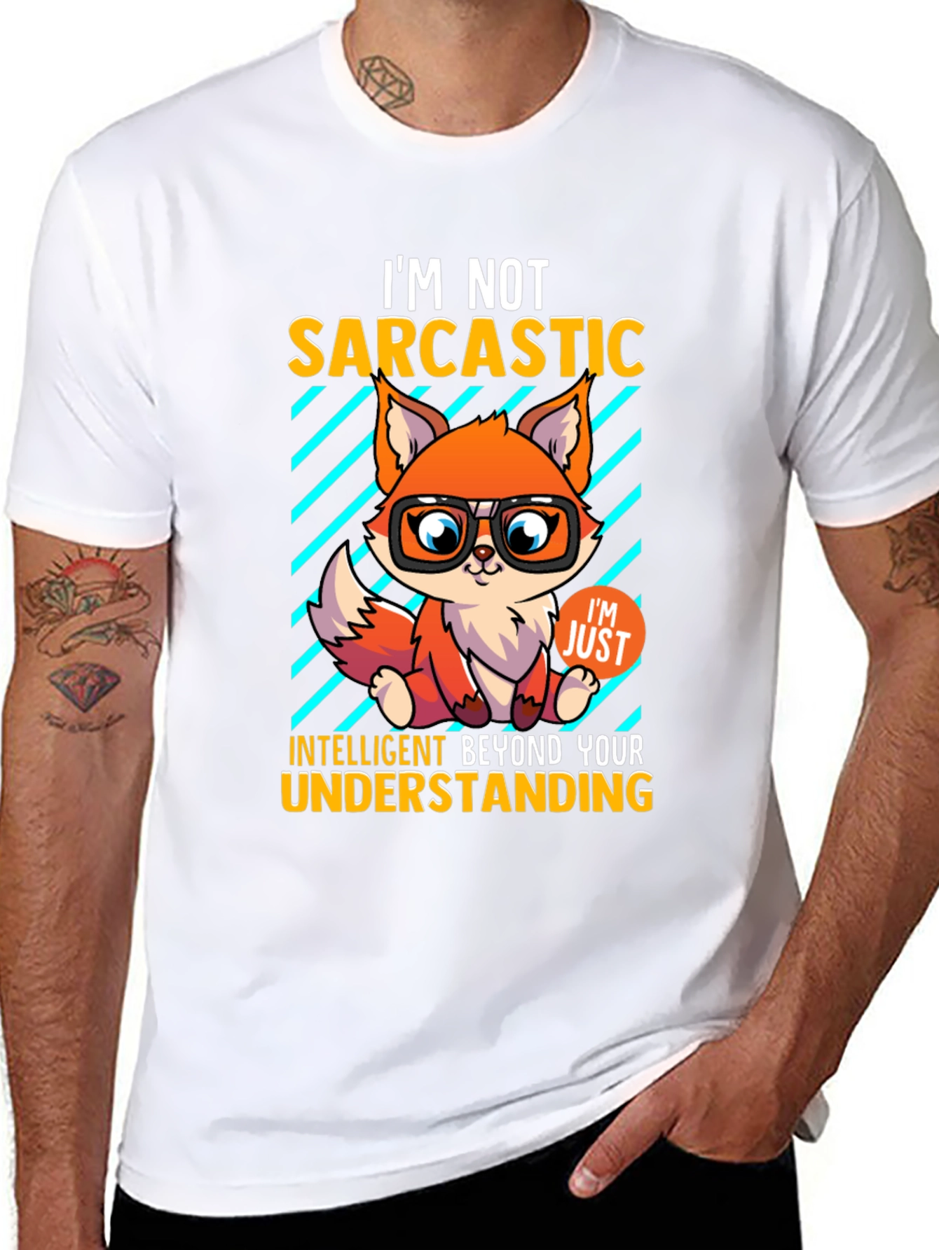 Sarcastic Fox Graphic Tee - Intelligent Humor