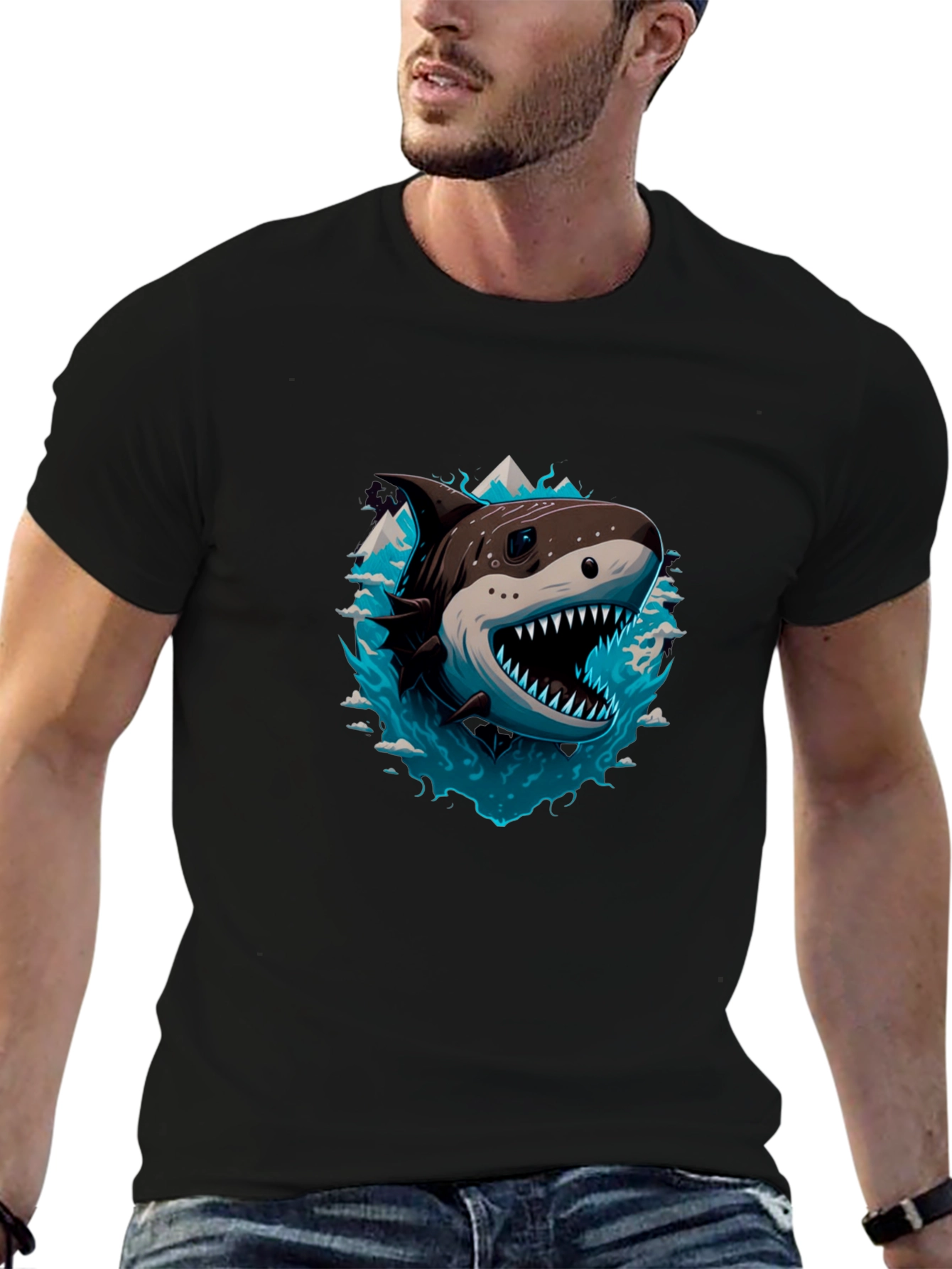 Shark T-Shirt - Fierce Graphic Tee
