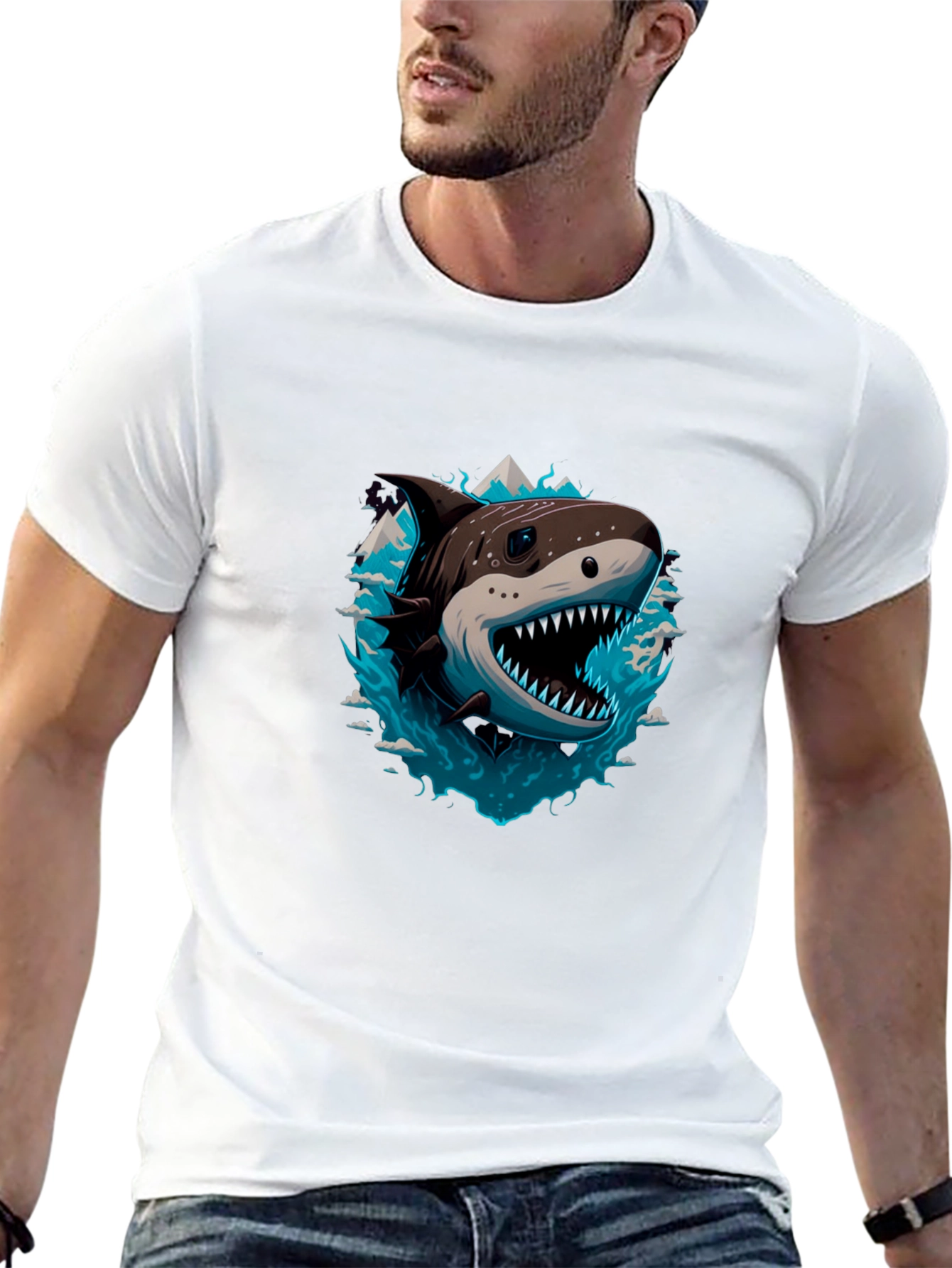 Shark T-Shirt - Fierce Graphic Tee