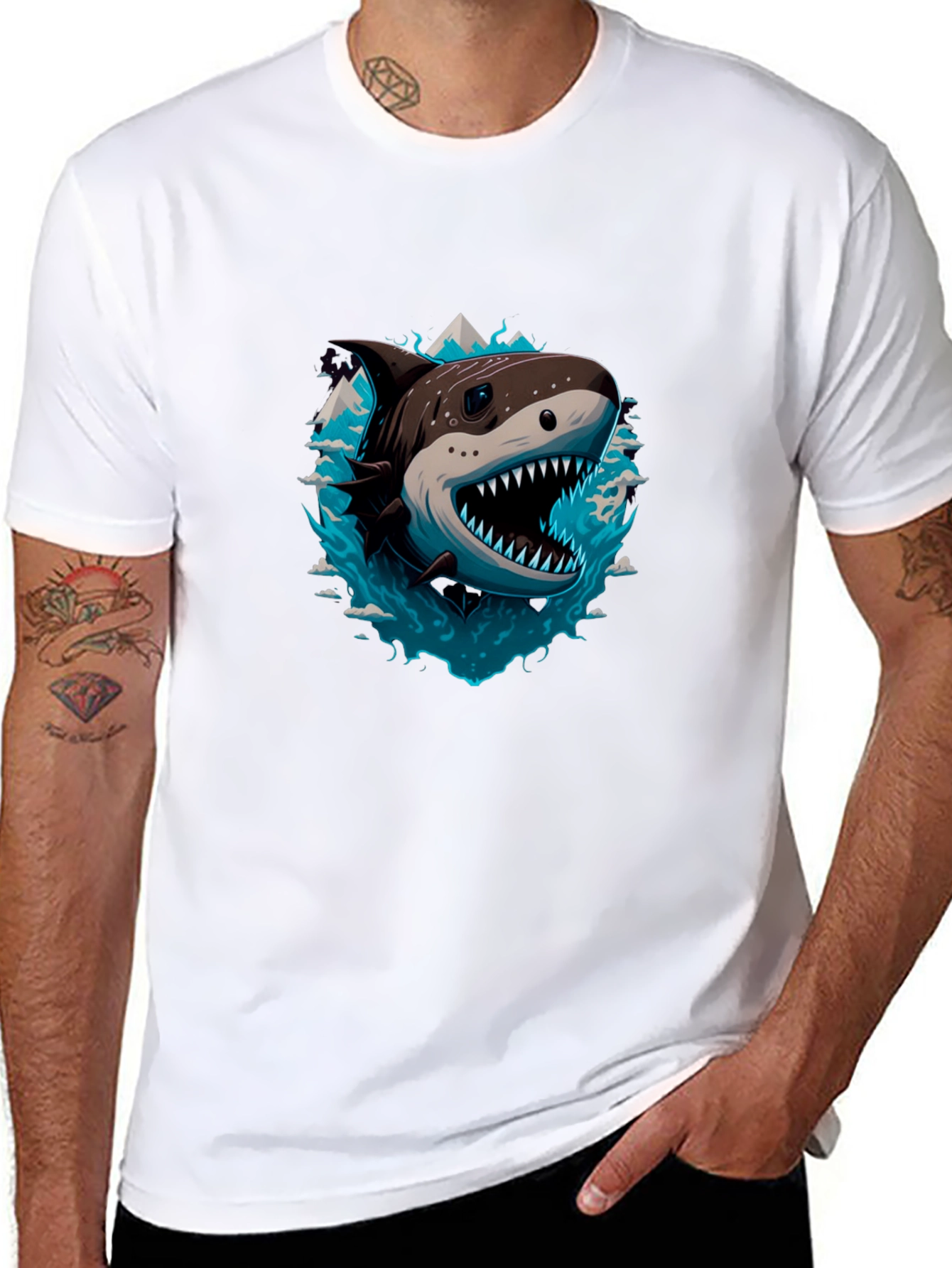 Shark T-Shirt - Fierce Graphic Tee