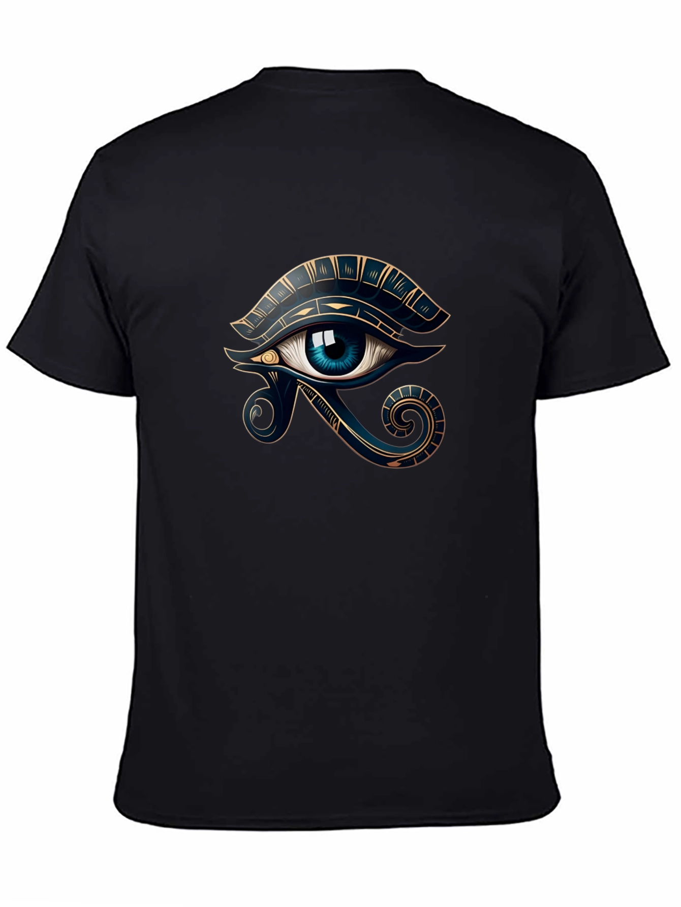 Eye of Horus Black Tee - Egyptian Symbol