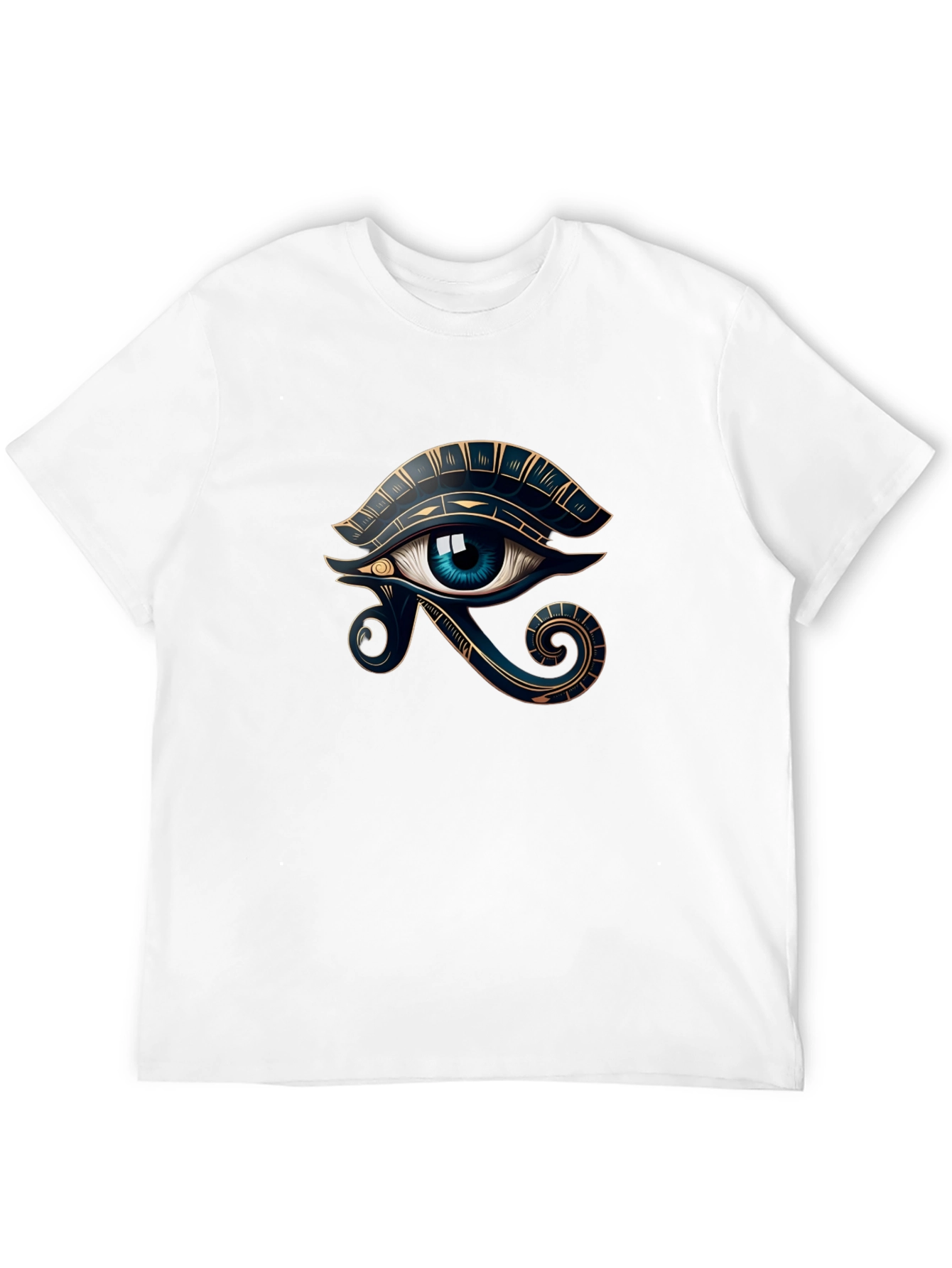 Eye of Horus Black Tee - Egyptian Symbol