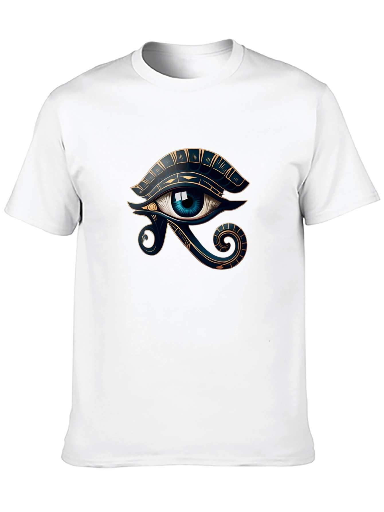 Eye of Horus Black Tee - Egyptian Symbol