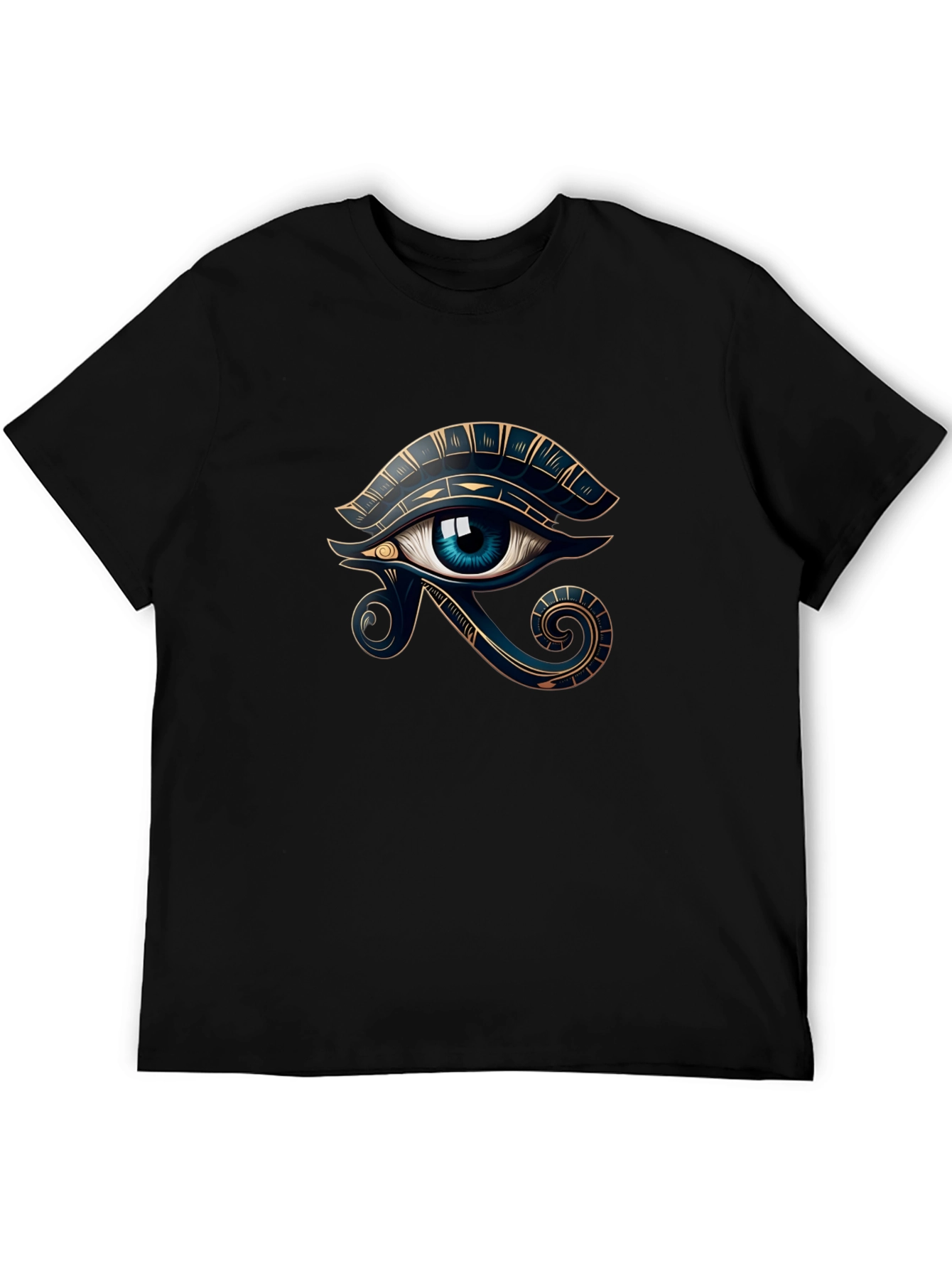 Eye of Horus Black Tee - Egyptian Symbol
