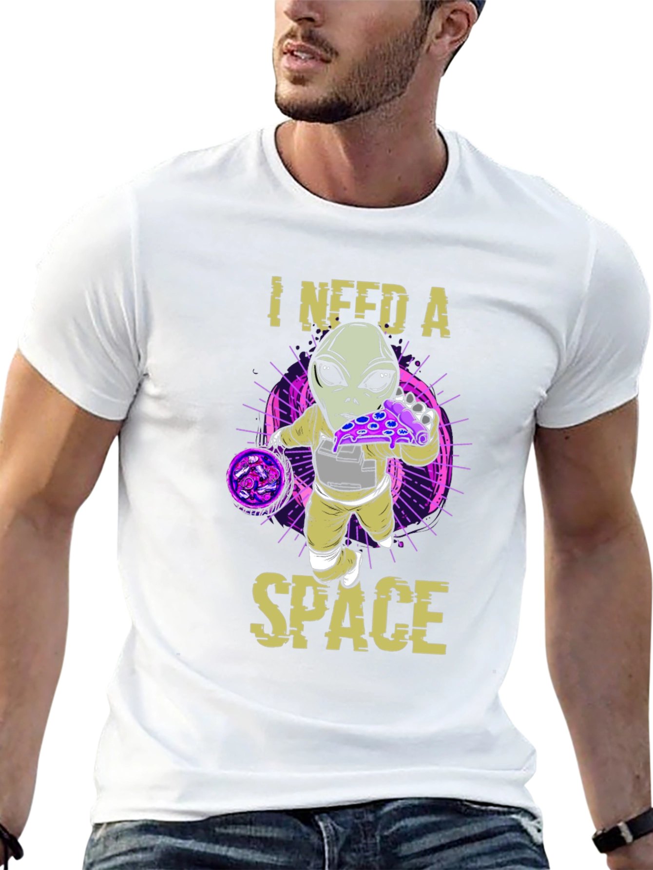 I Need A Space Alien Pizza T-Shirt