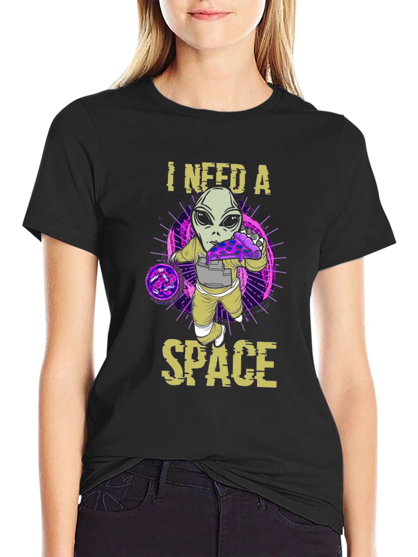 I Need A Space Alien Pizza T-Shirt