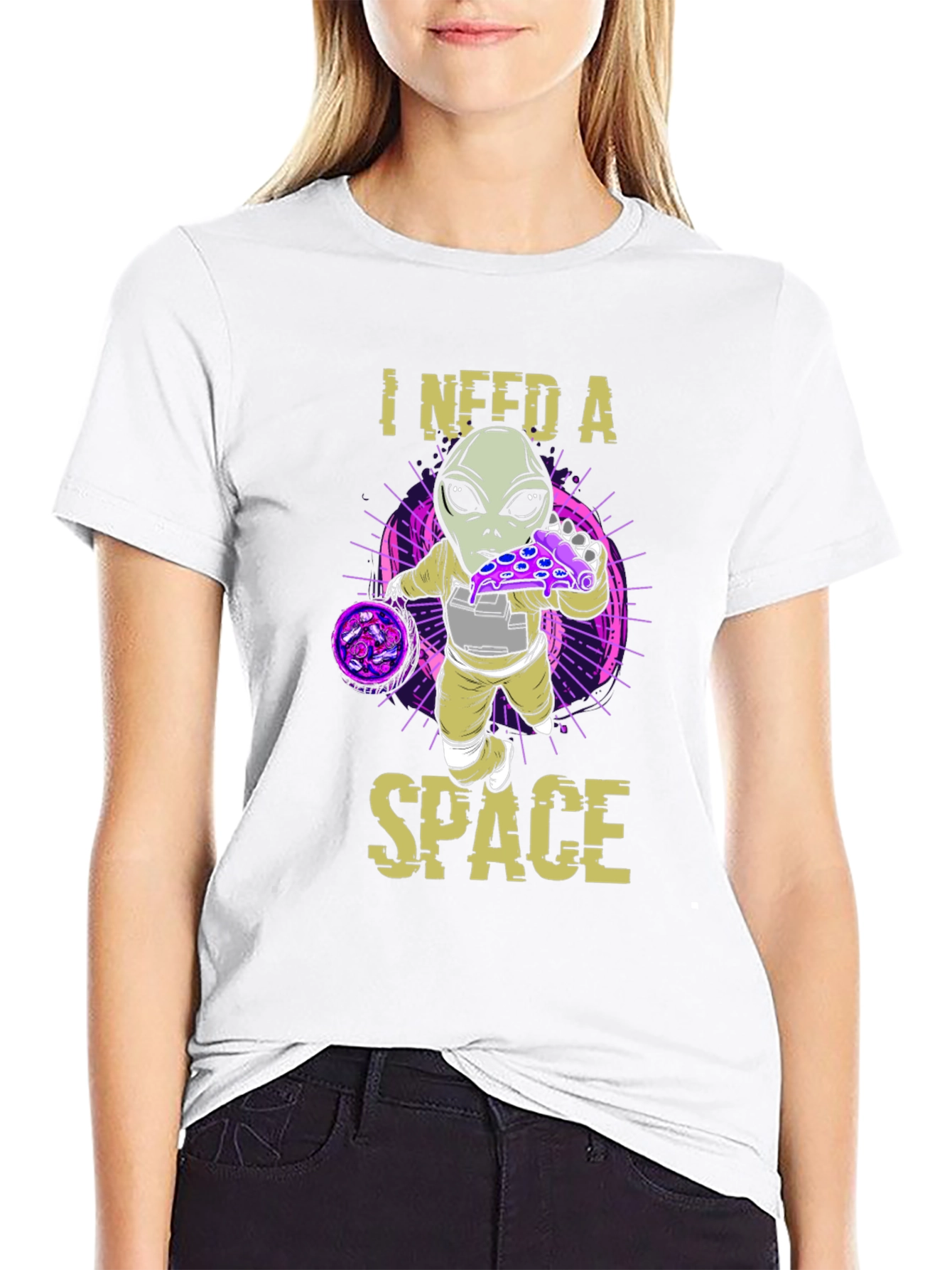 I Need A Space Alien Pizza T-Shirt