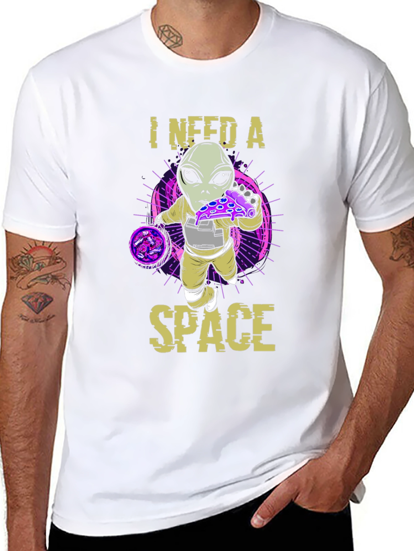 I Need A Space Alien Pizza T-Shirt