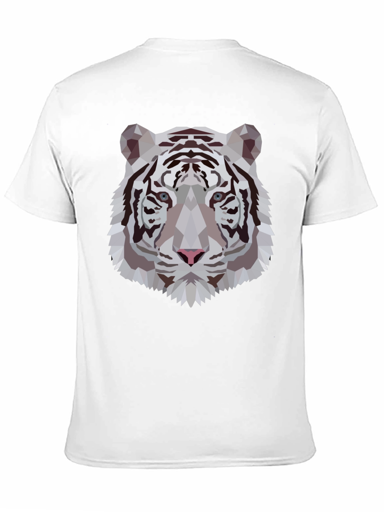 Geometric Tiger Graphic Tee - Stylish Black T-Shirt