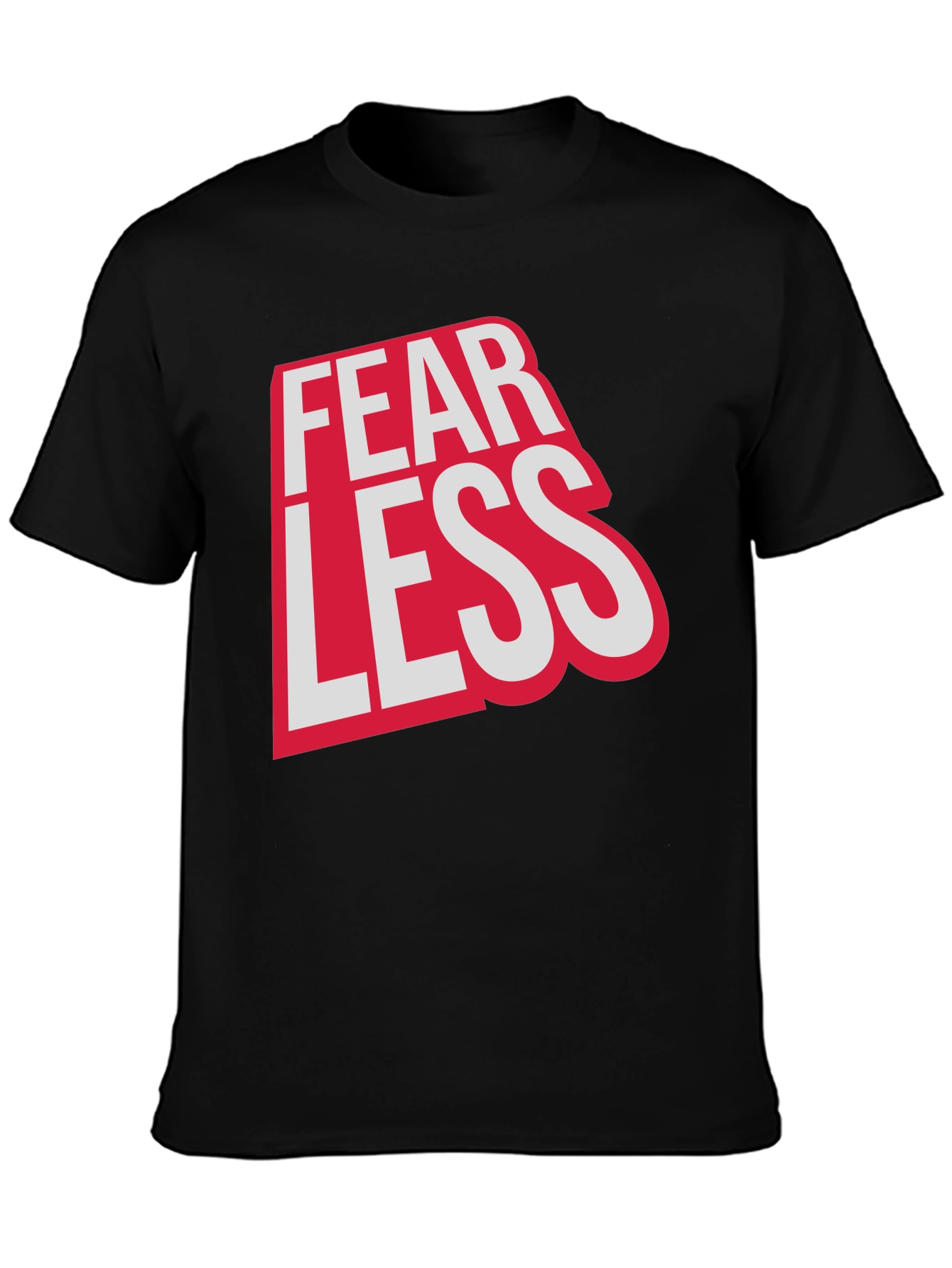 Fearless Graphic Print Crew Neck Tee
