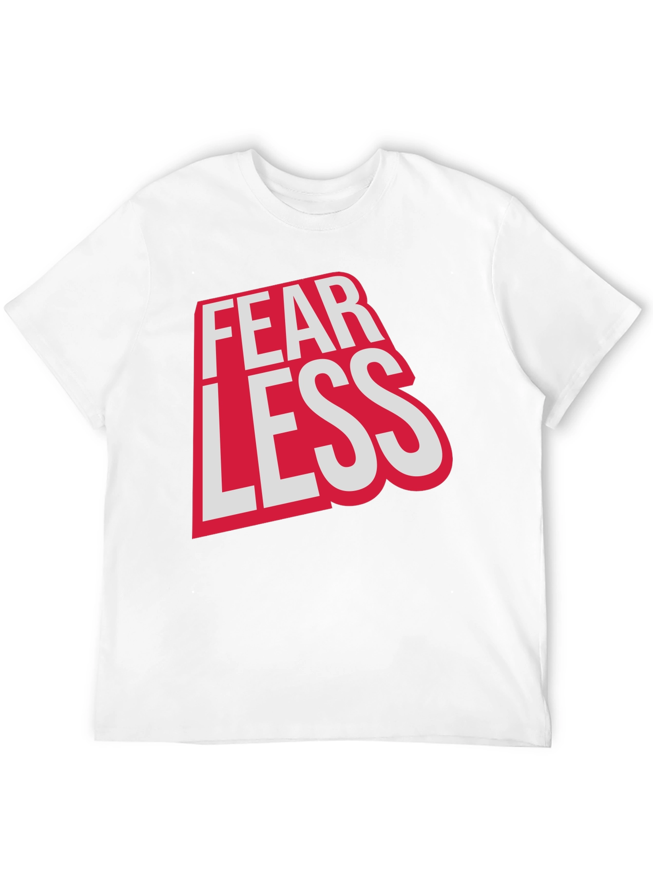 Fearless Graphic Print Crew Neck Tee