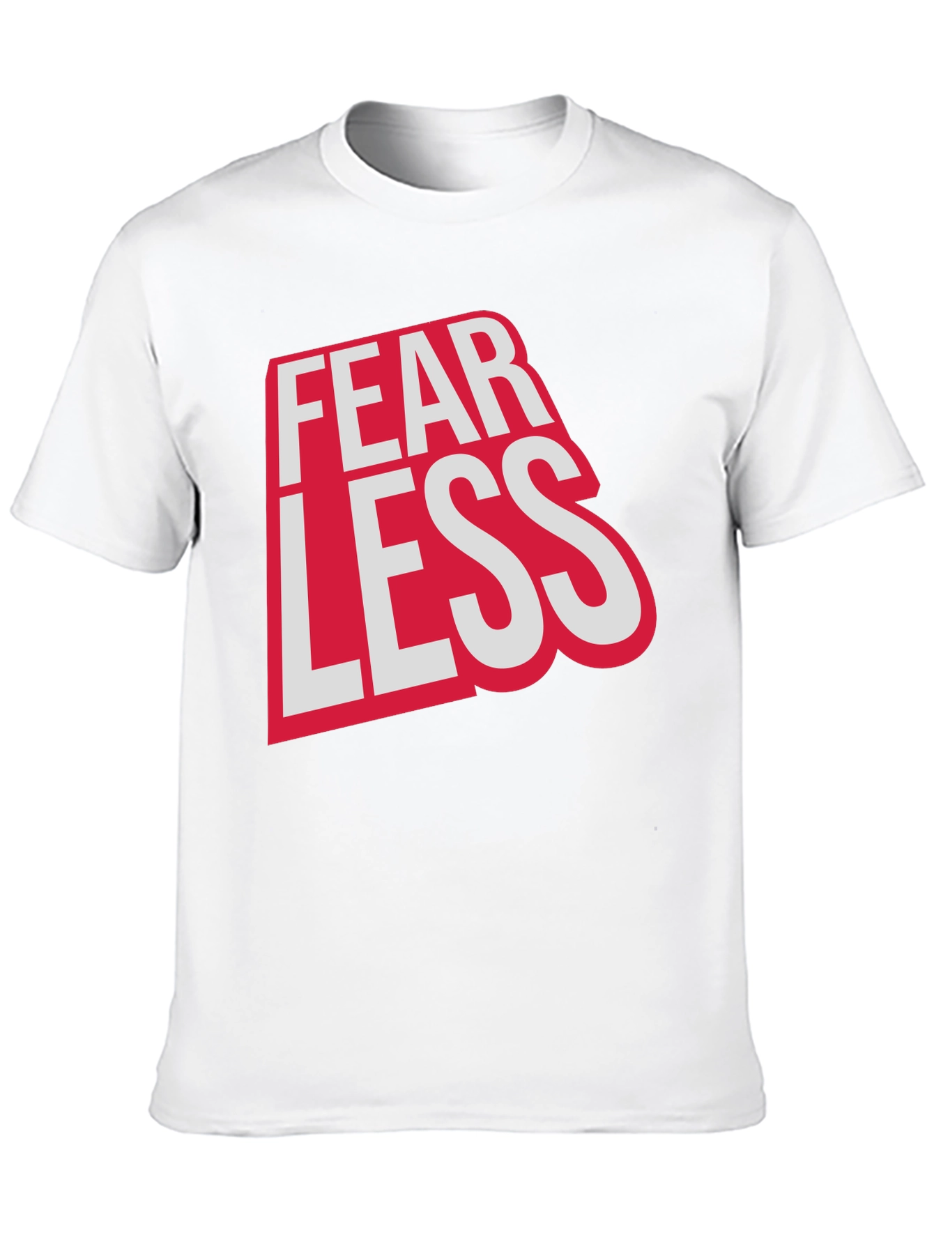 Fearless Graphic Print Crew Neck Tee