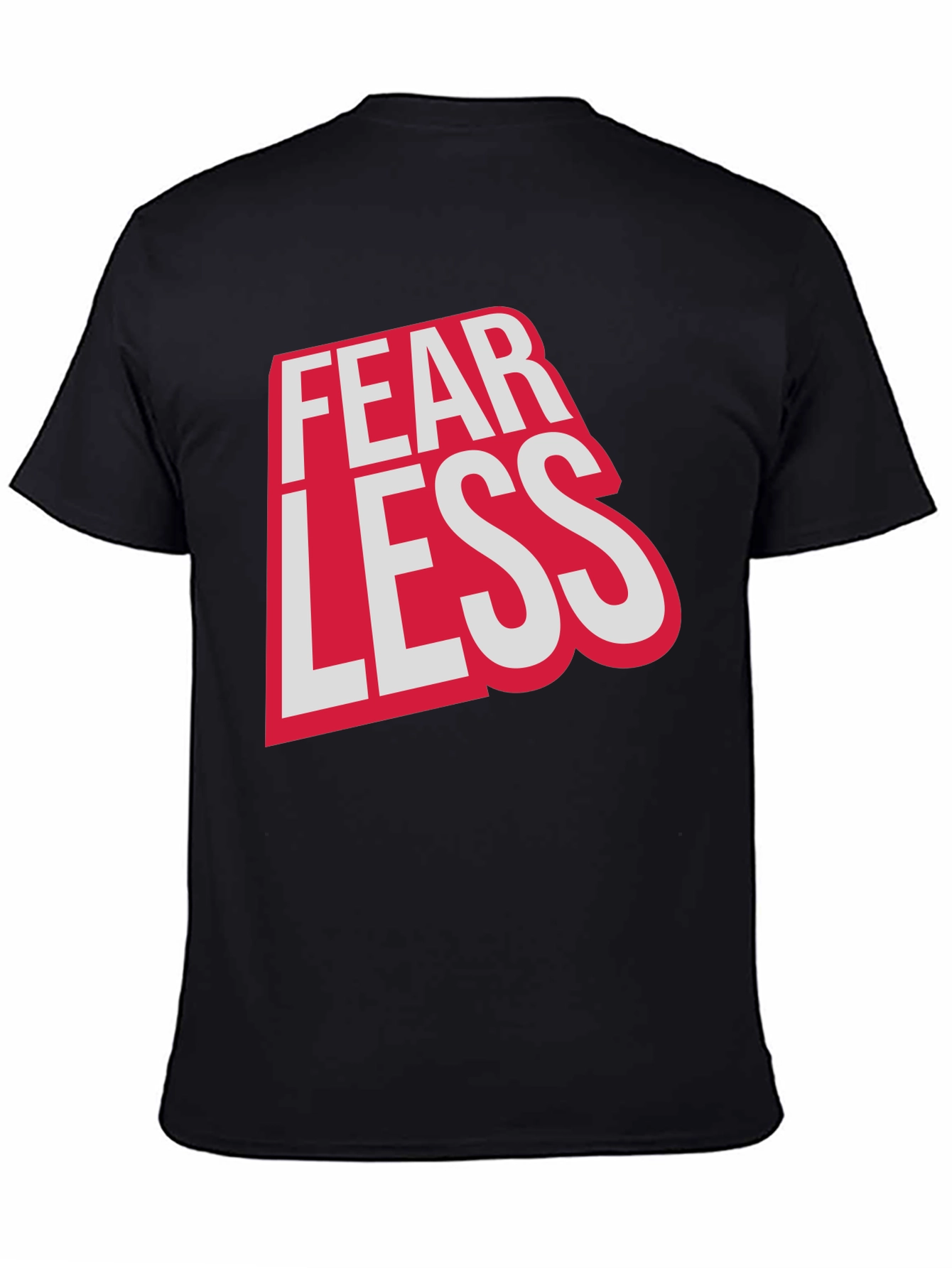 Fearless Graphic Print Crew Neck Tee