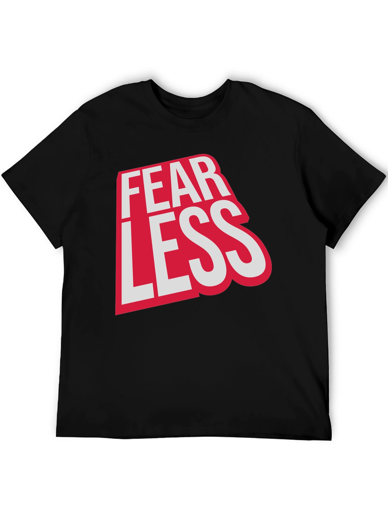 Fearless Graphic Print Crew Neck Tee